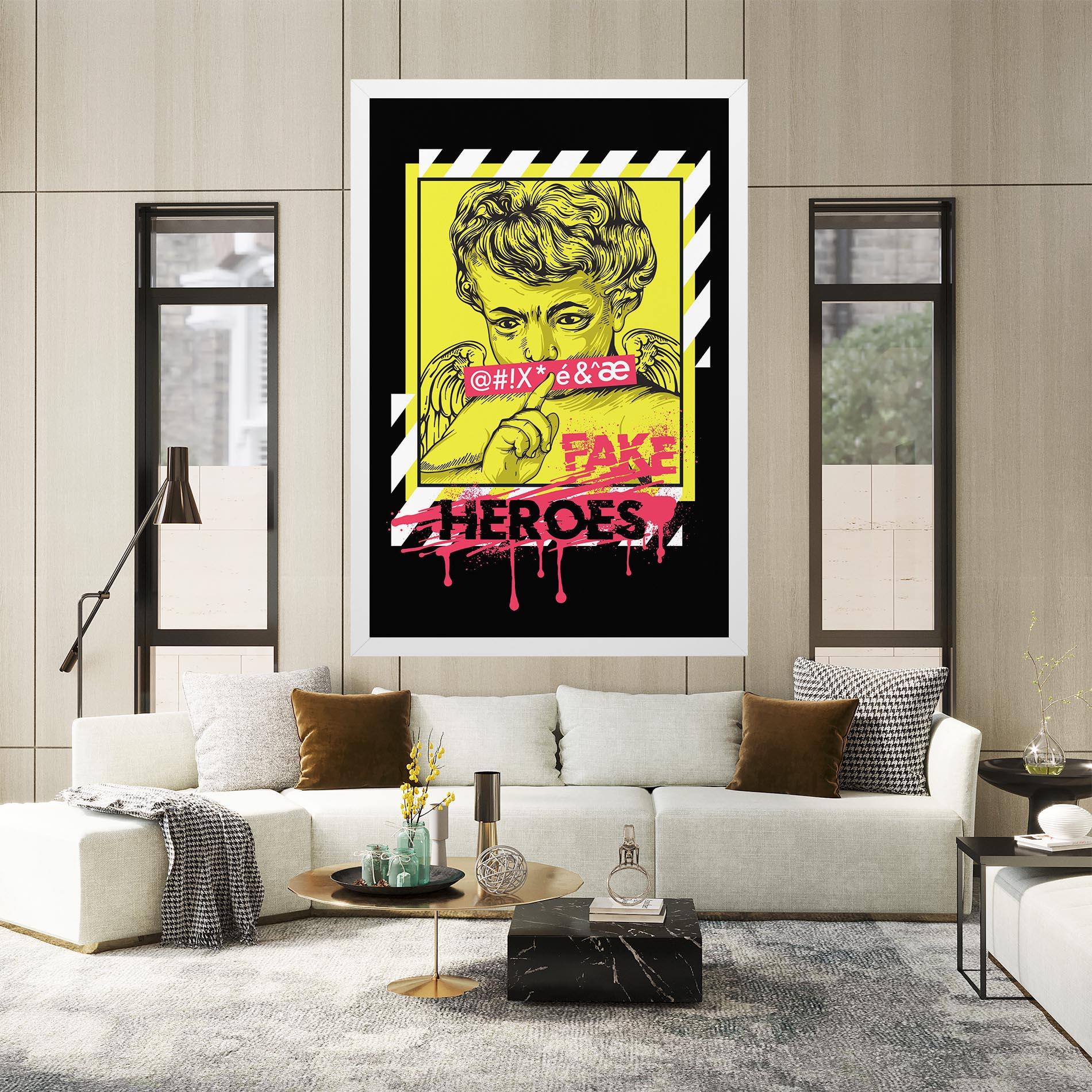 Tablou Canvas Fake Heroes mockup 2