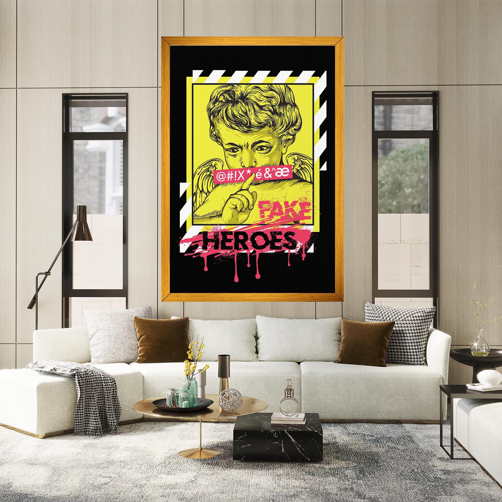 Tablou Canvas Fake Heroes mockup 2