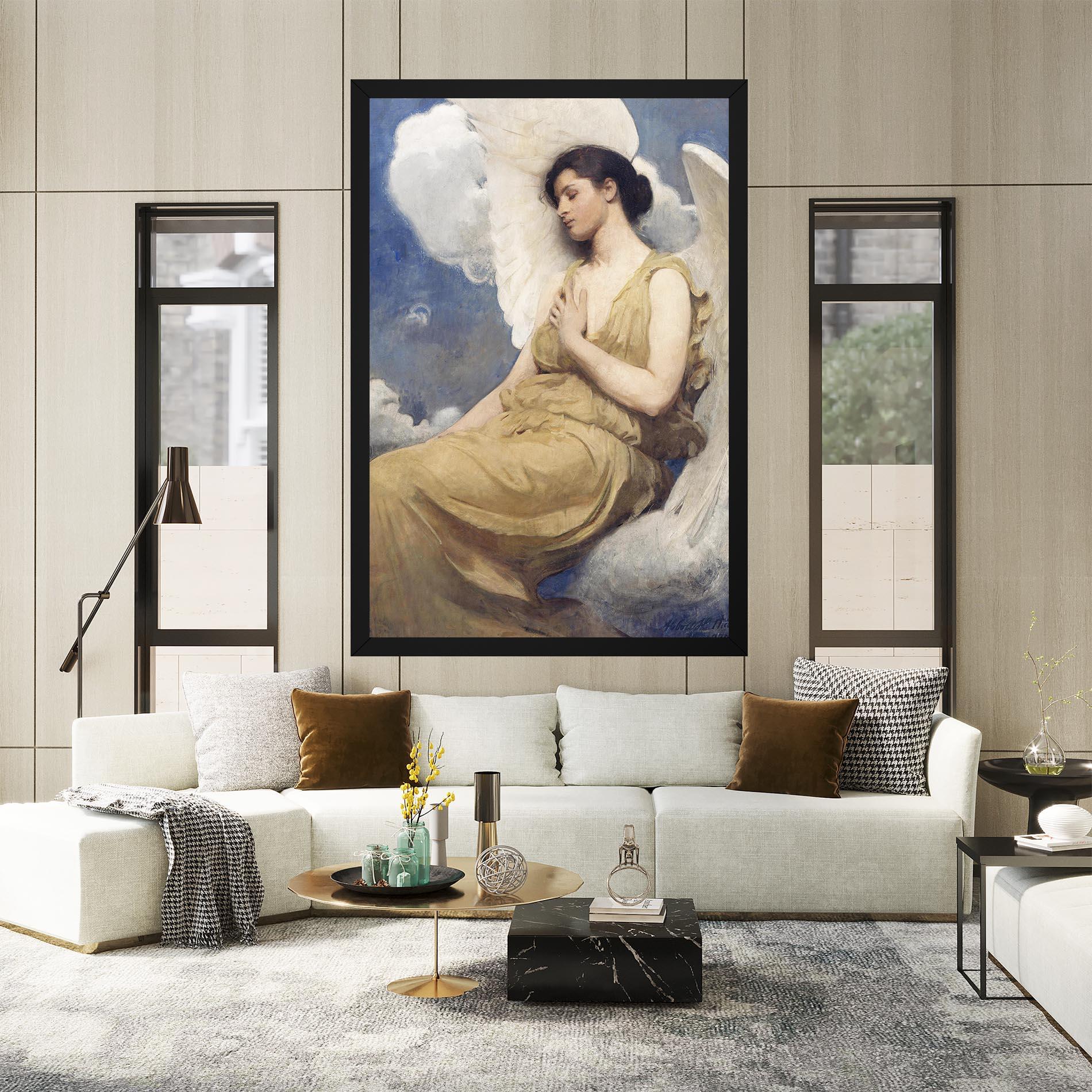 Tablou Canvas Angel Woman Painting mockup 2