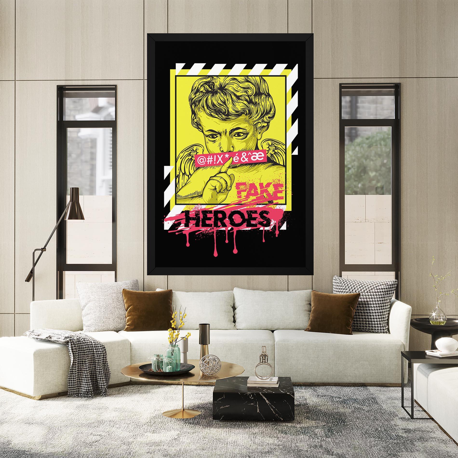 Tablou Canvas Fake Heroes mockup 2
