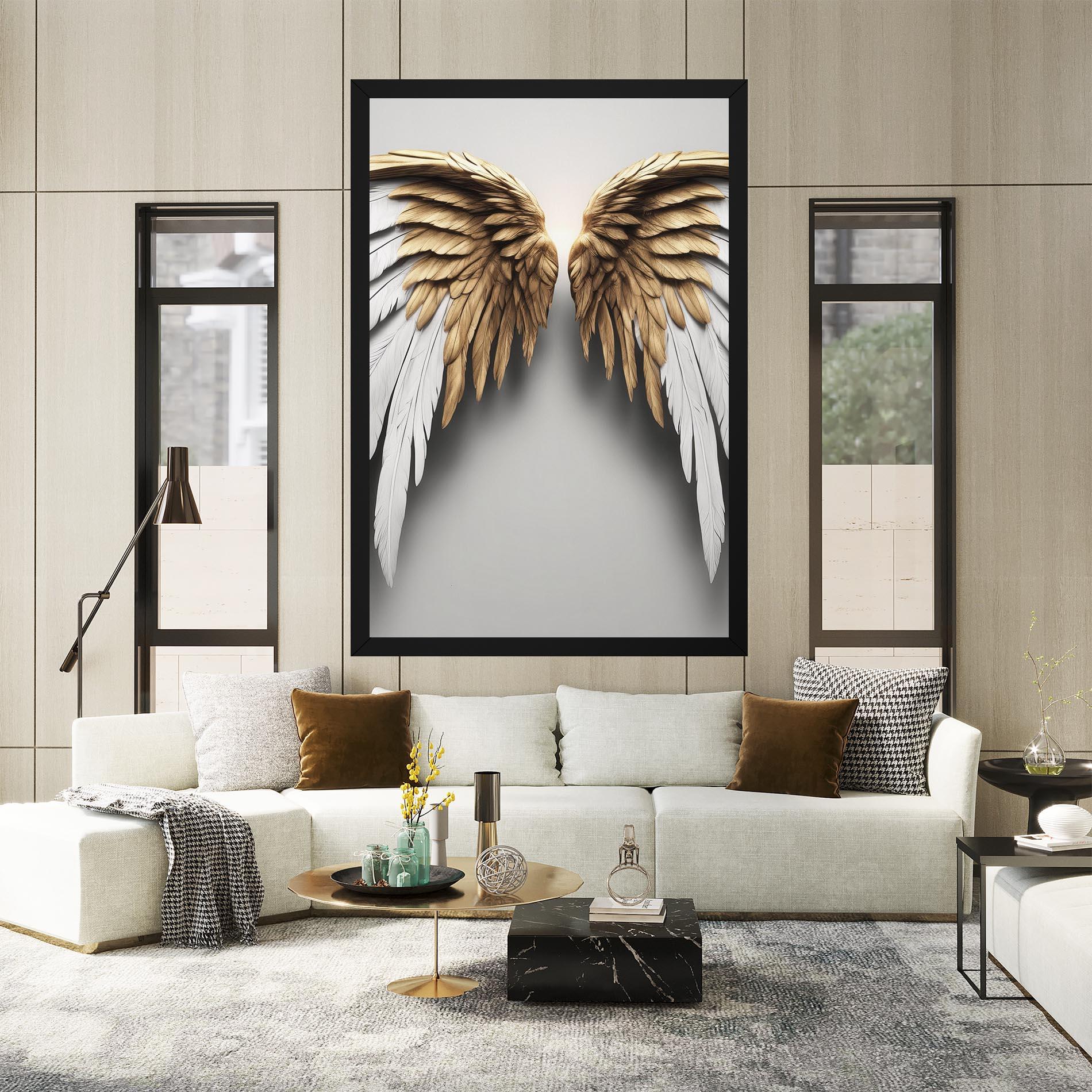 Tablou Canvas Realistic Angel Wings mockup 2