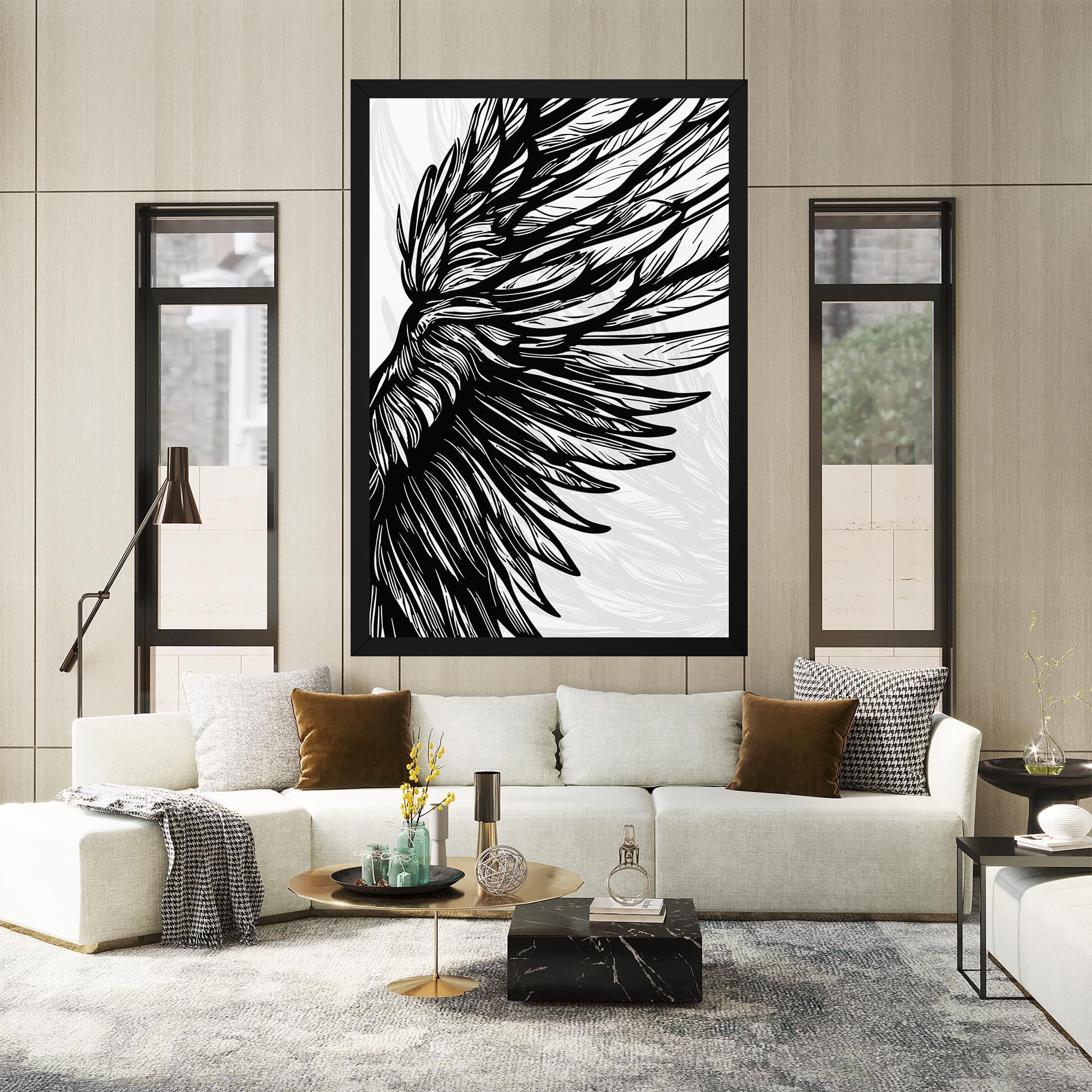 Tablou Canvas Wing Line mockup 2