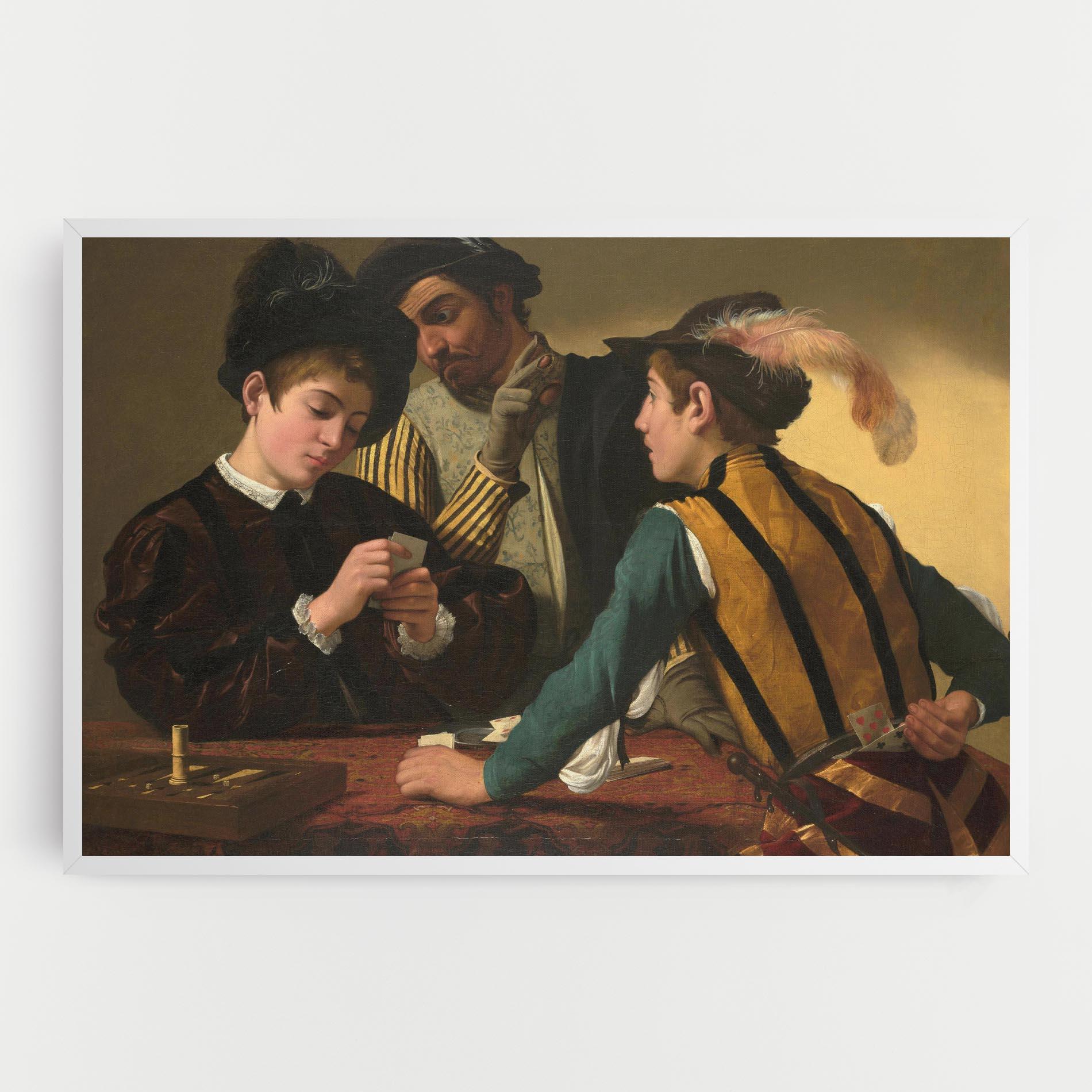 Tablou Canvas Caravaggio The Cardsharps mockup 0