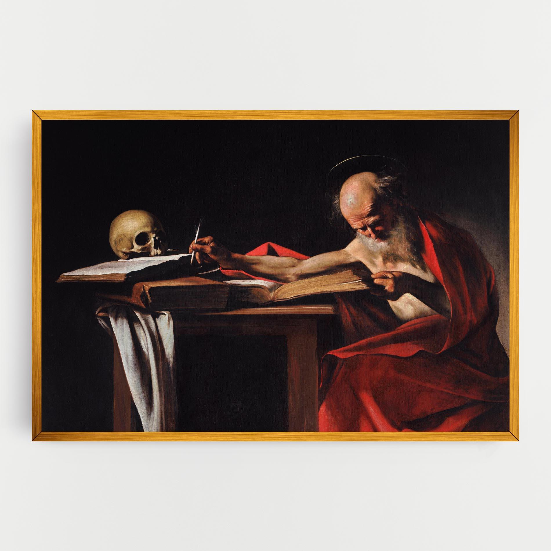 Tablou Canvas Saint Jerome Writing mockup 0