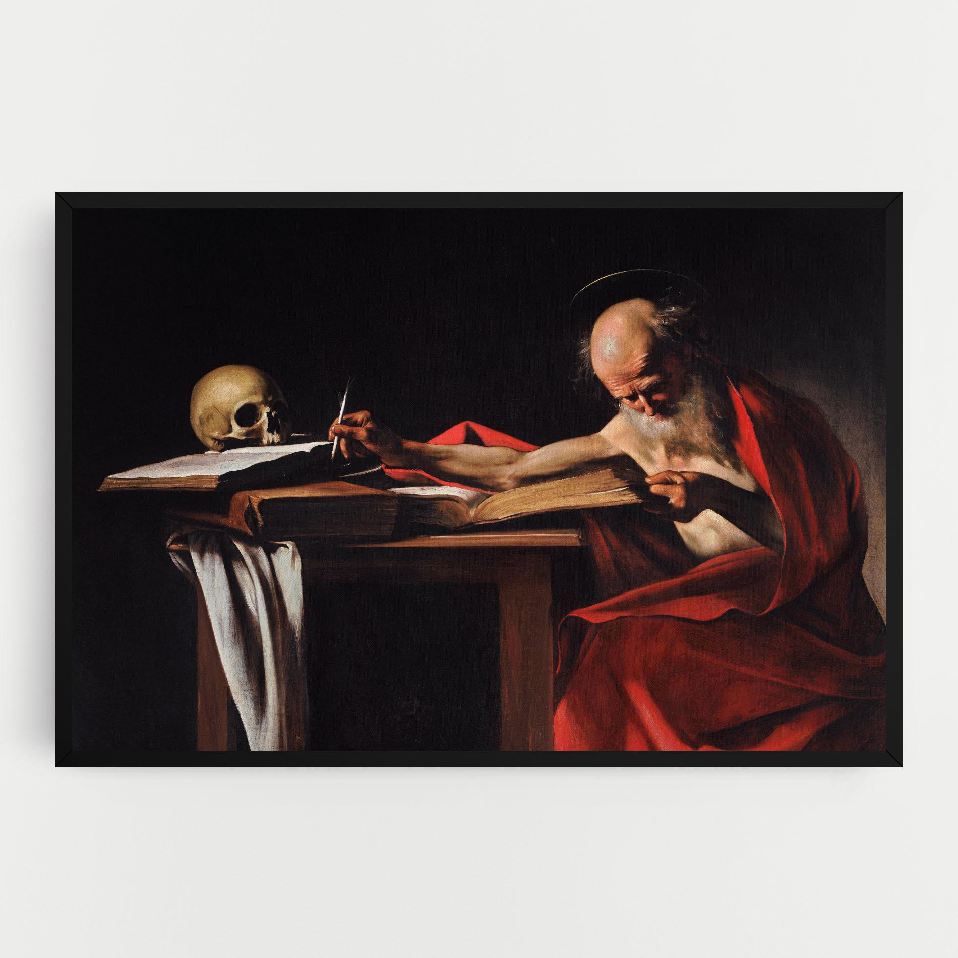 Tablou Canvas Saint Jerome Writing mockup 0