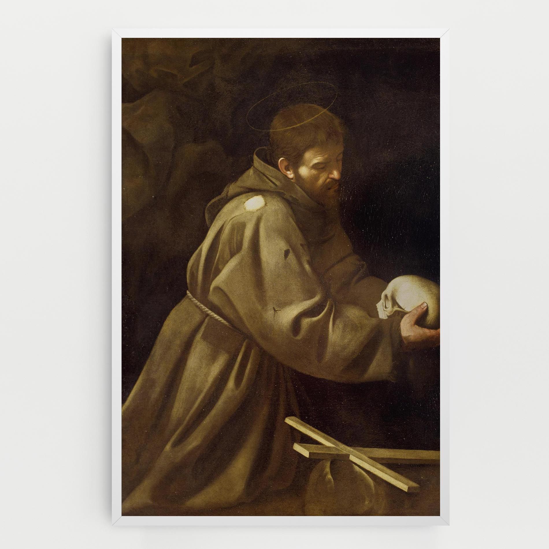 Caravaggio Francis Prayer mockup 0