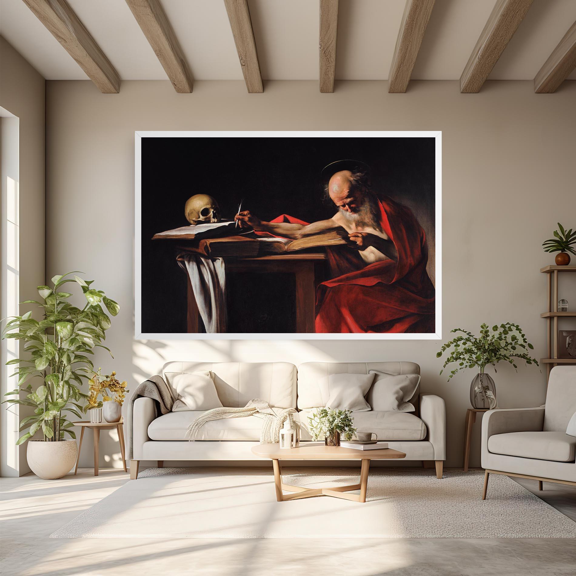 Tablou Canvas Saint Jerome Writing mockup 6