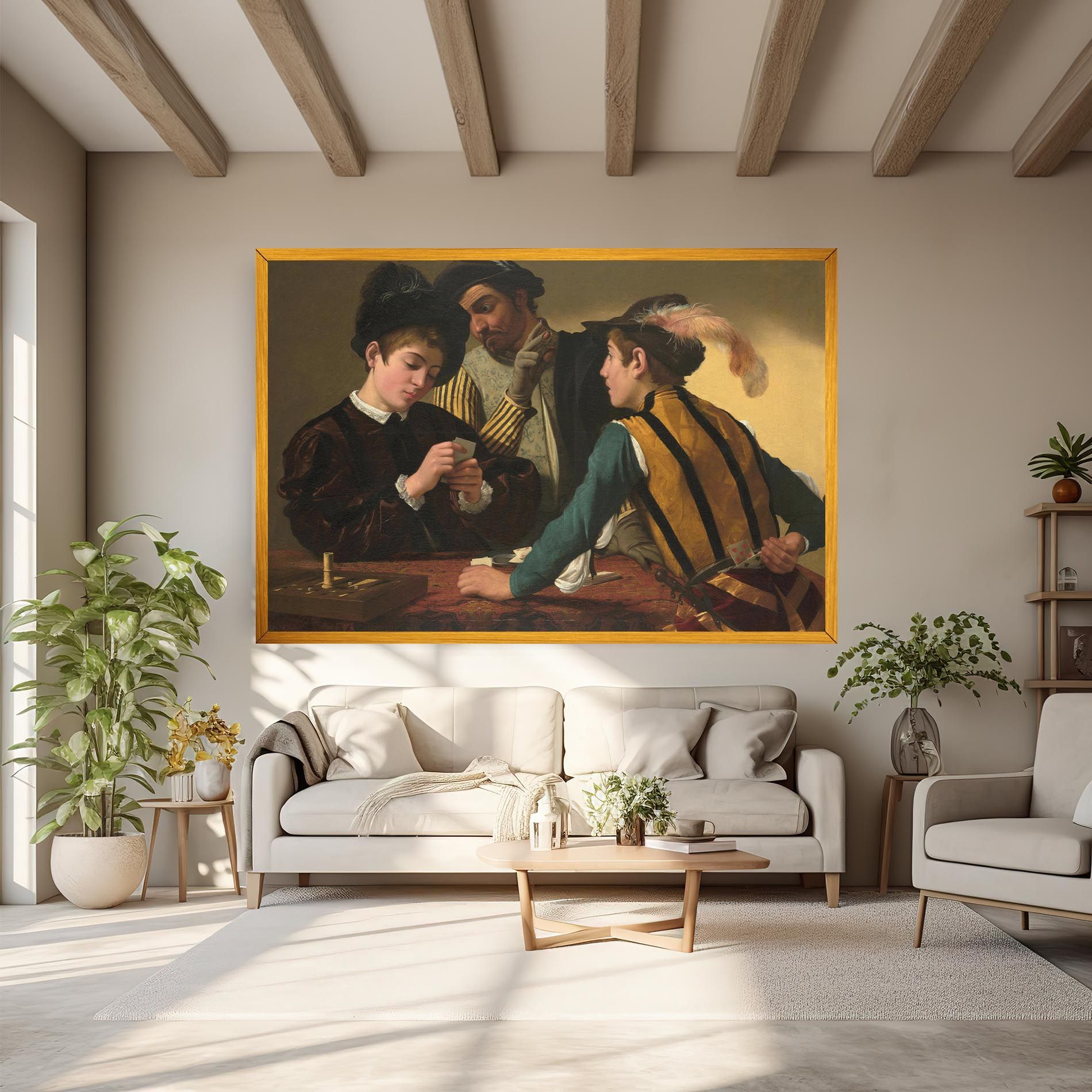 Caravaggio The Cardsharps mockup 6