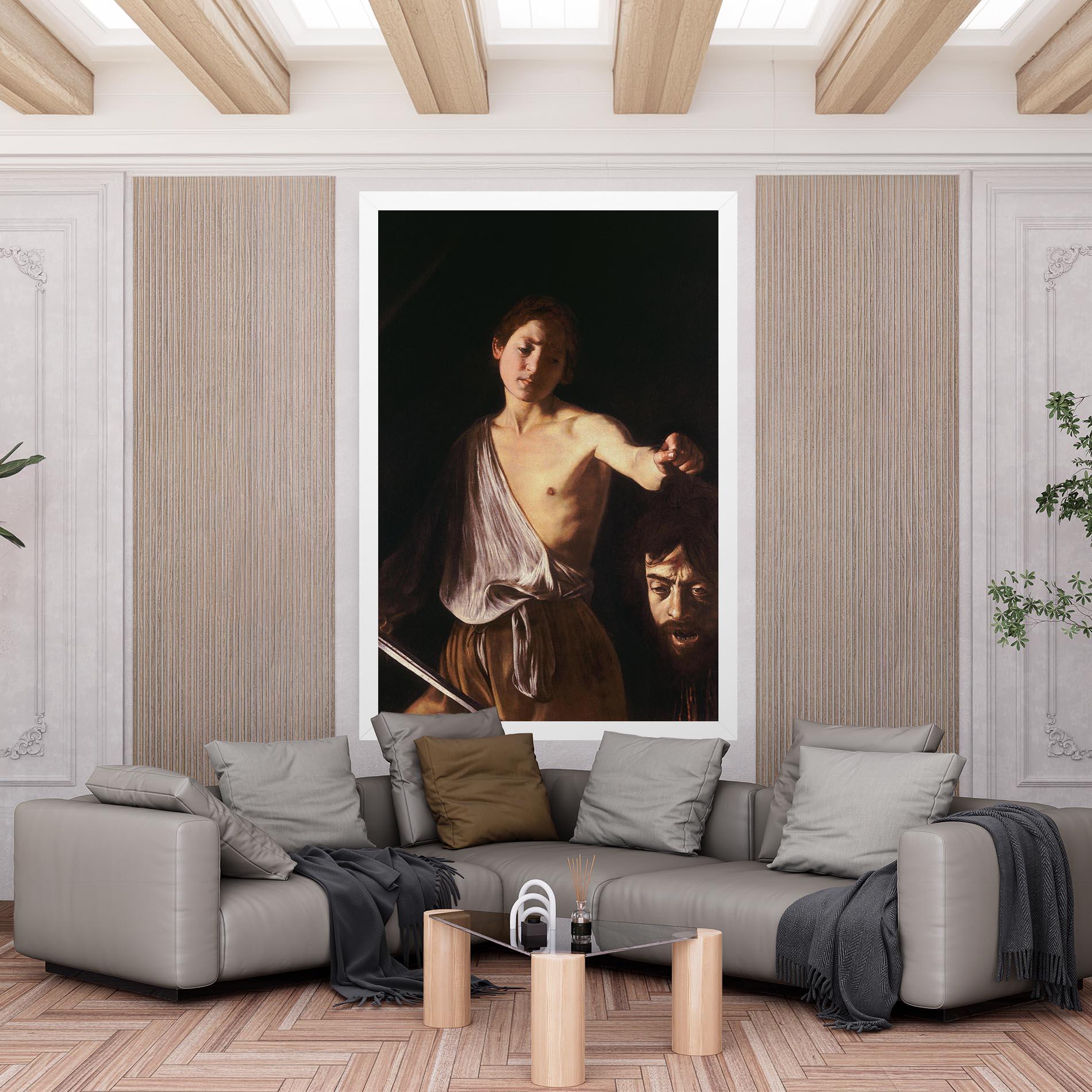 Tablou Canvas David With The Head Of Goliath mockup 6