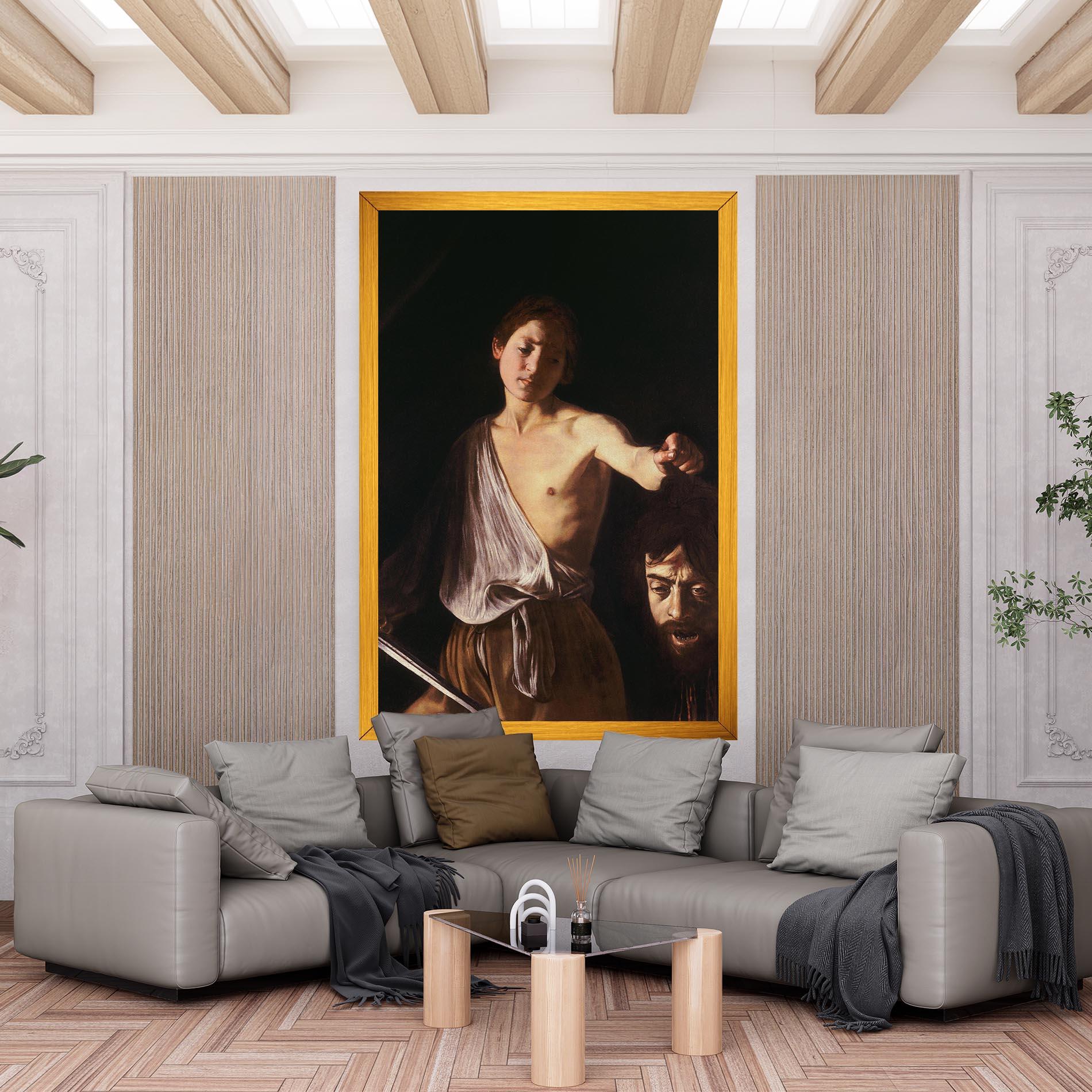 Tablou Canvas David With The Head Of Goliath mockup 6