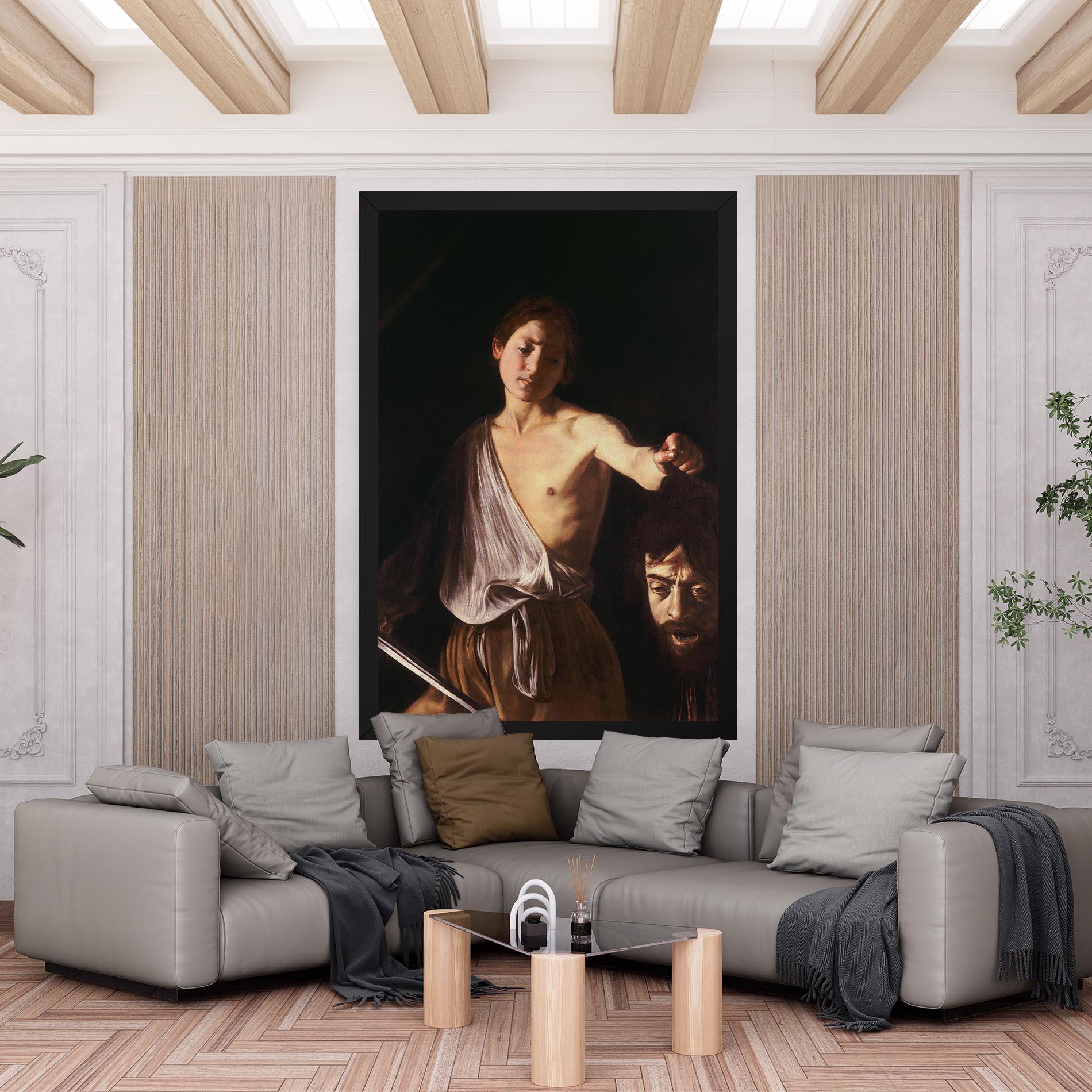 Tablou Canvas David With The Head Of Goliath mockup 6