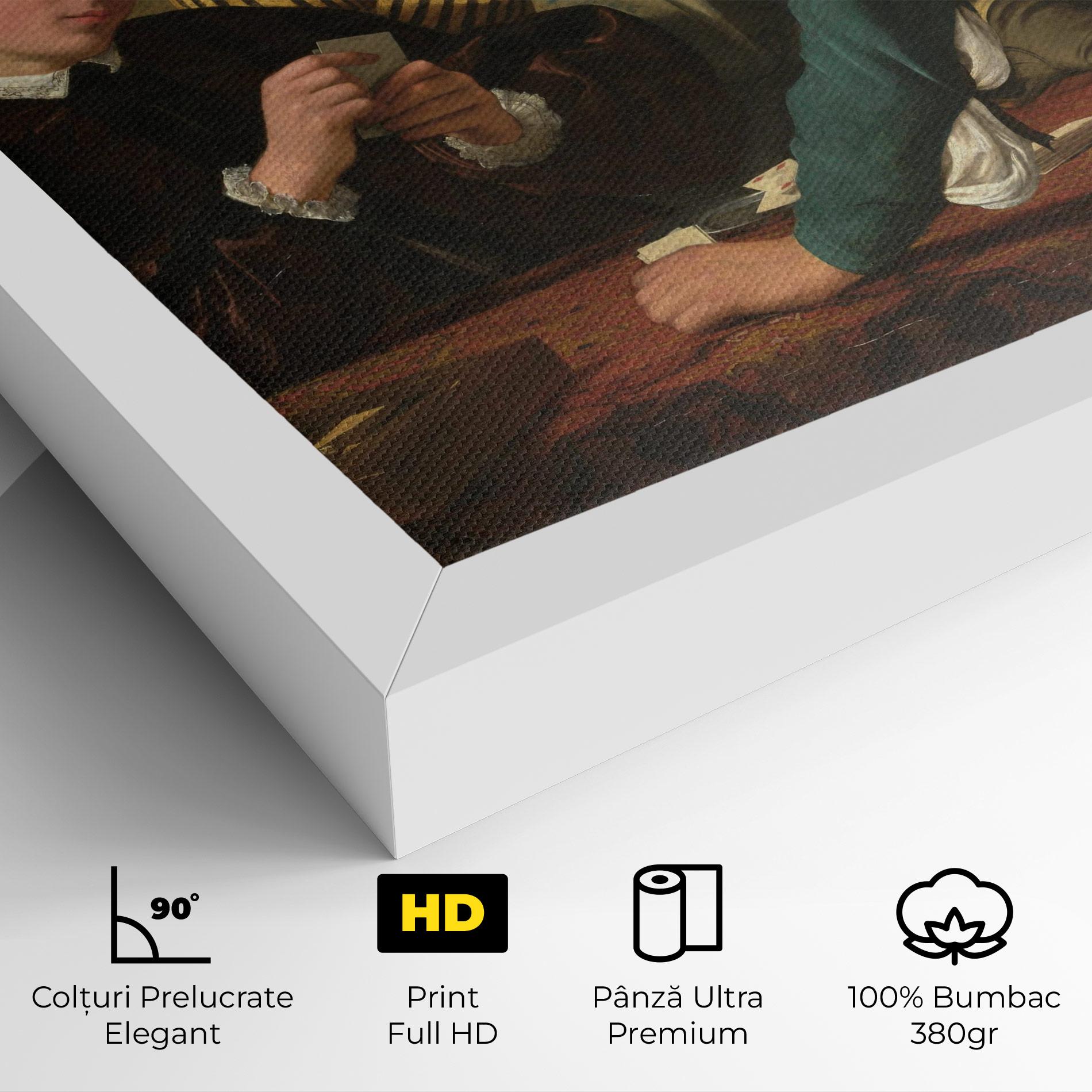 Tablou Canvas Caravaggio The Cardsharps mockup 4