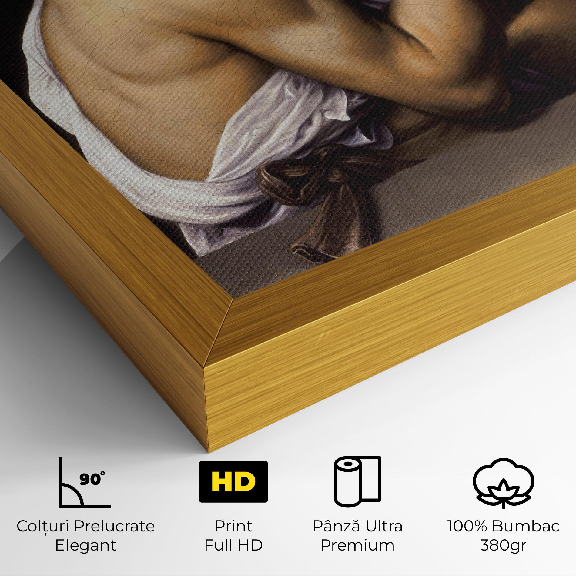 Tablou Canvas Young Sick Bacchus mockup 4