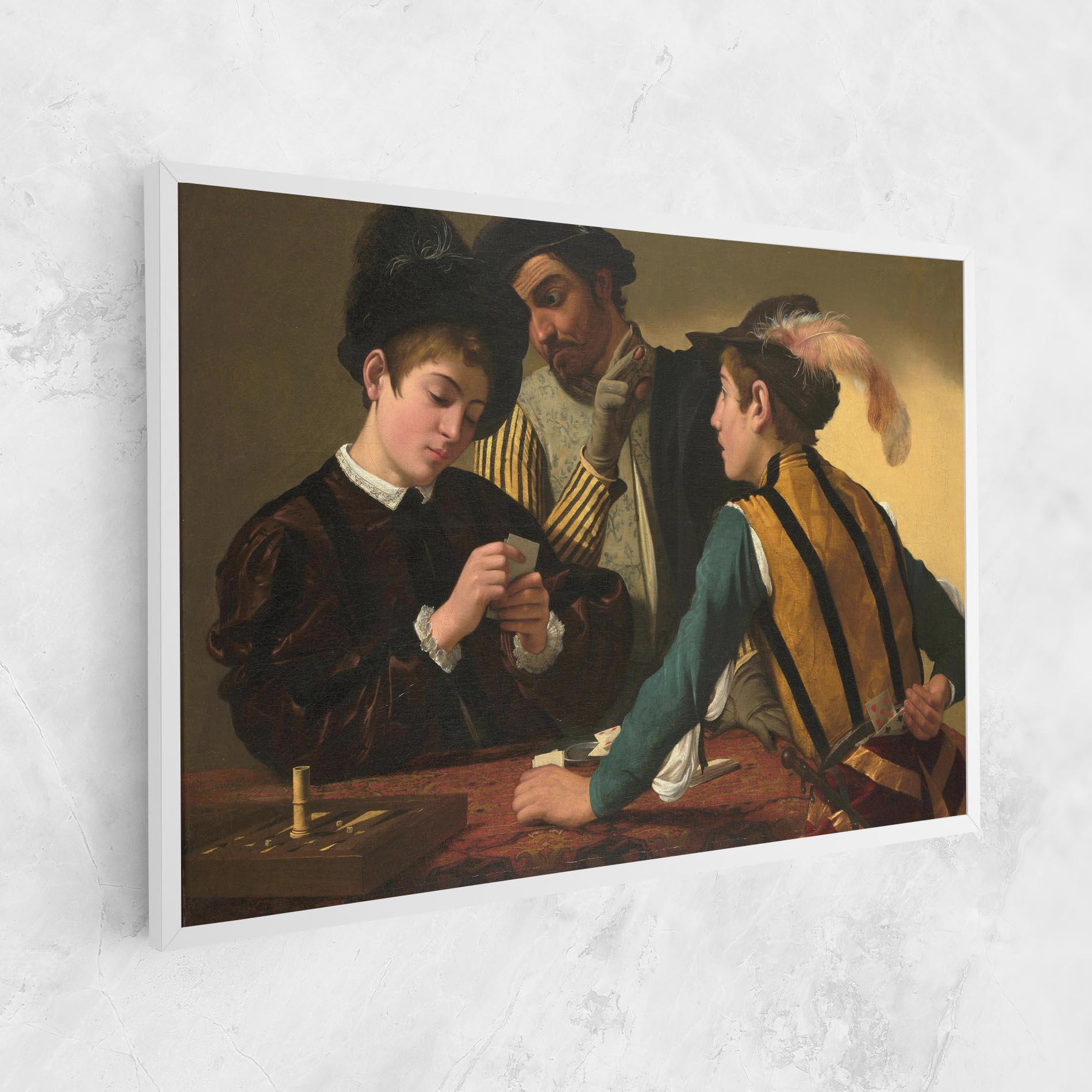 Tablou Canvas Caravaggio The Cardsharps mockup 1