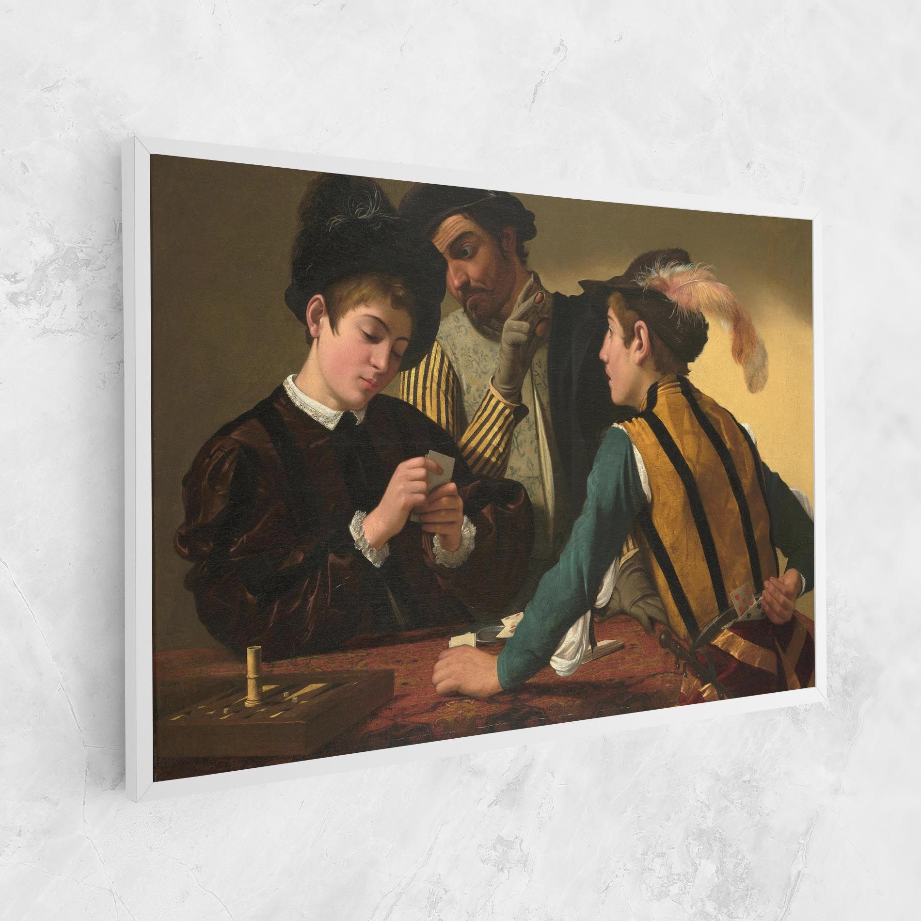 Caravaggio The Cardsharps mockup 1
