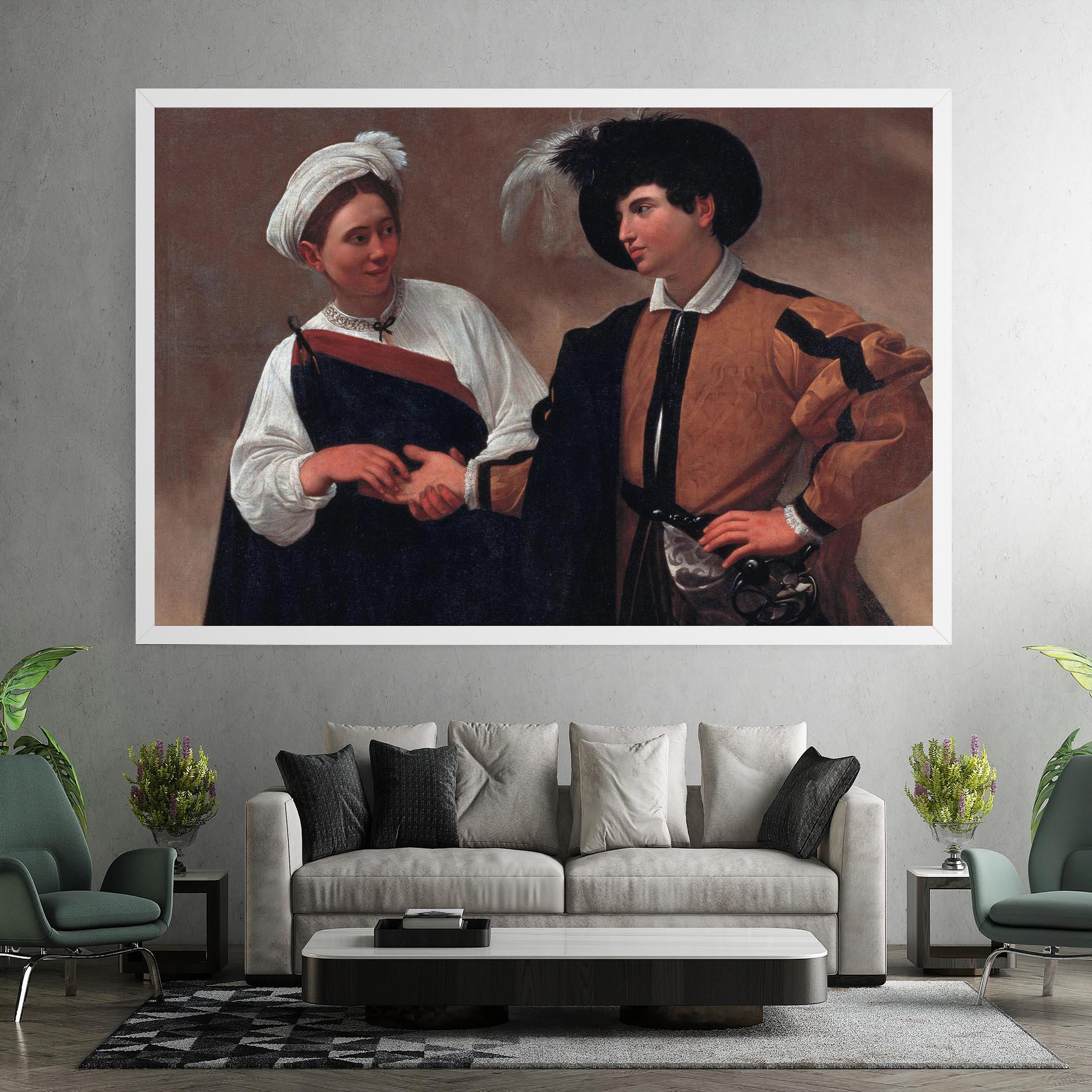 Tablou Canvas Caravaggio Good Luck mockup 7