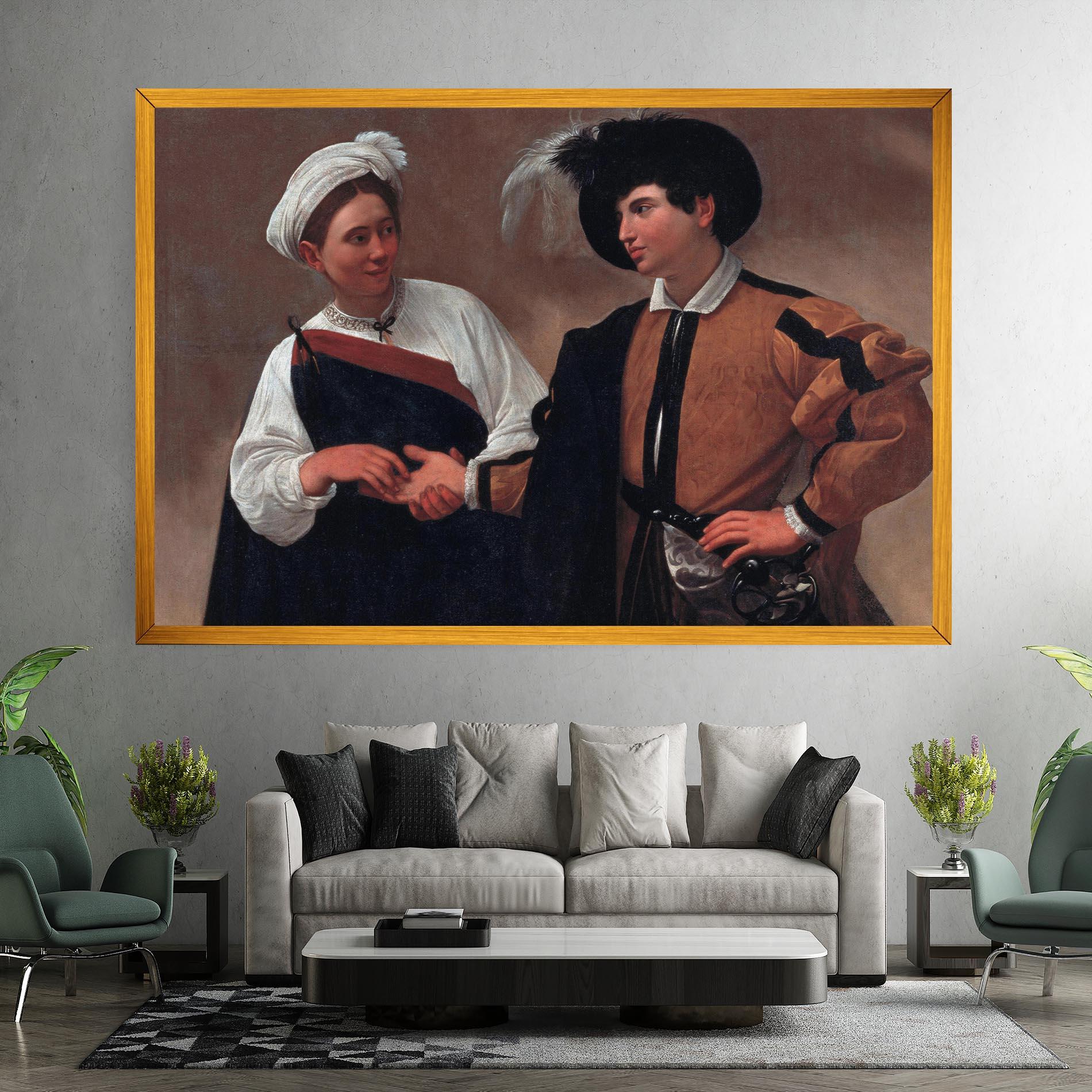 Tablou Canvas Caravaggio Good Luck mockup 7