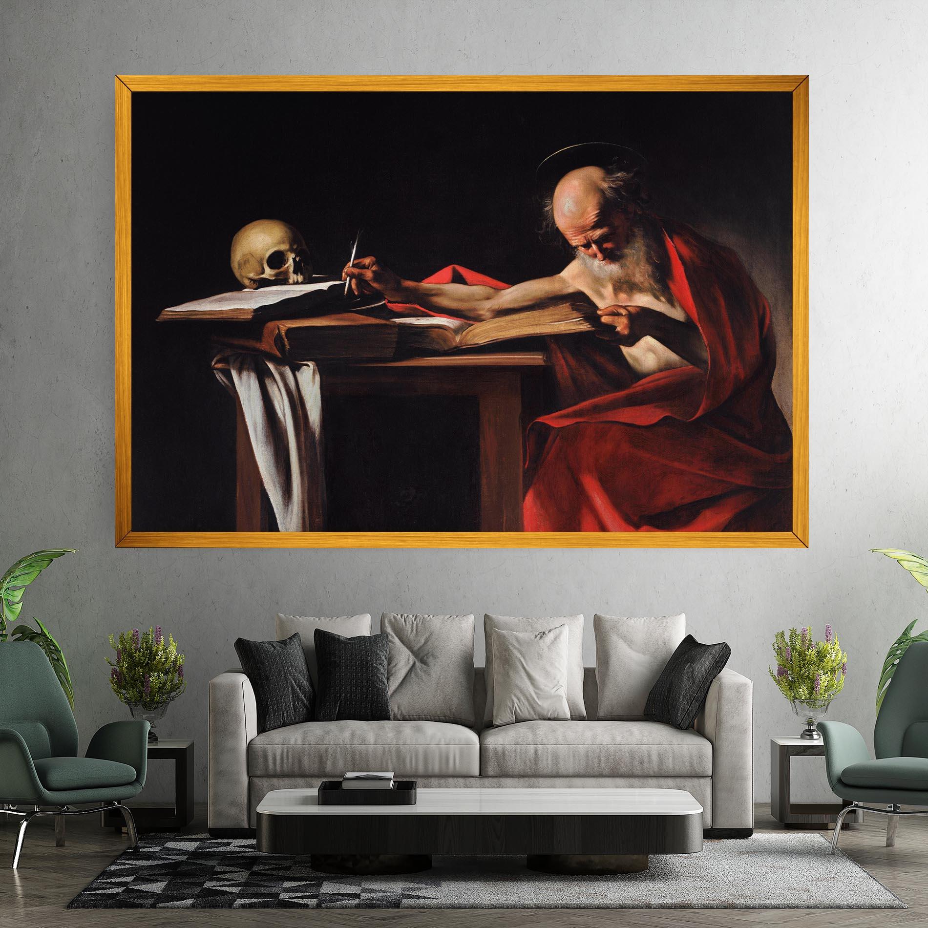 Tablou Canvas Saint Jerome Writing mockup 7