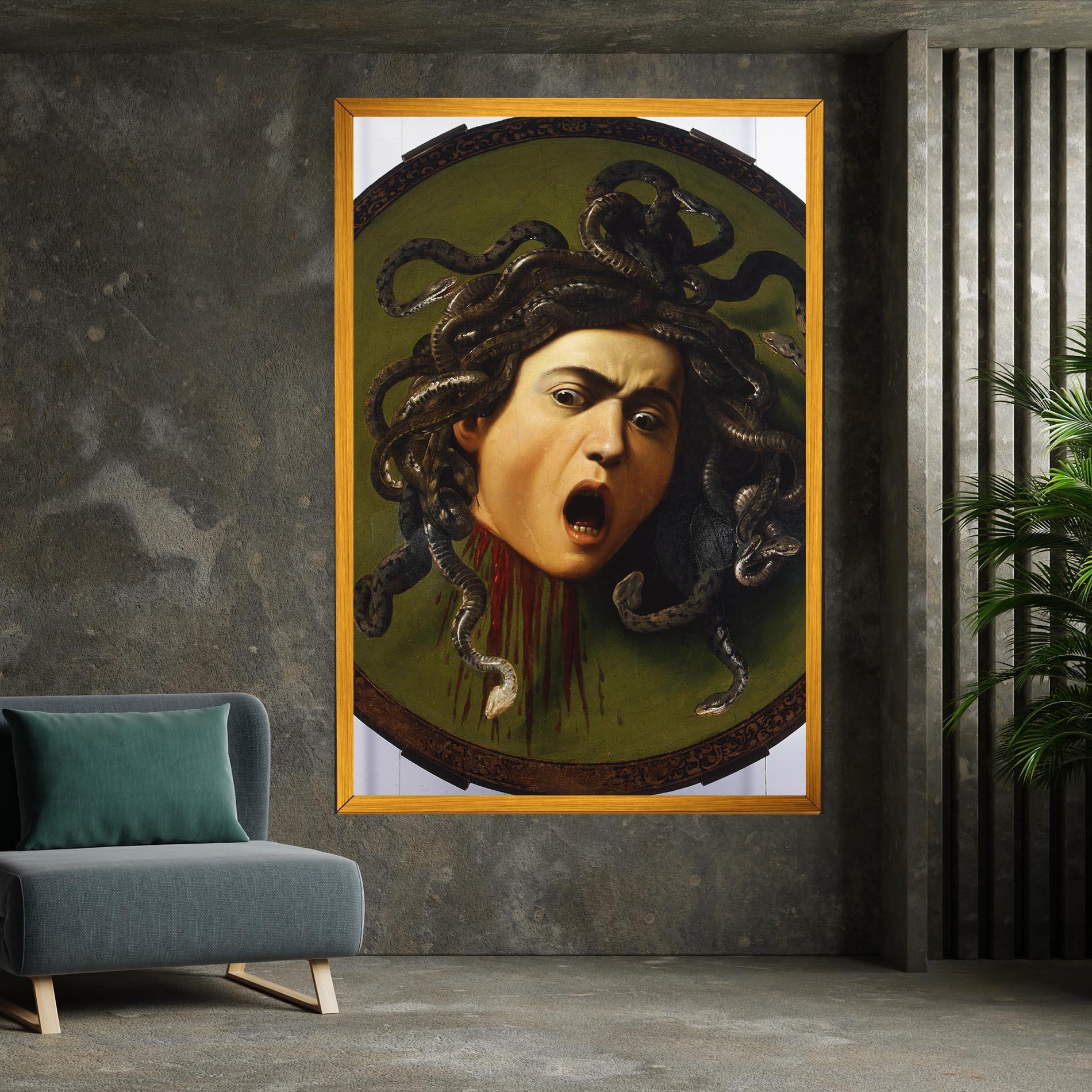 Tablou Canvas Caravaggio Medusa mockup 7