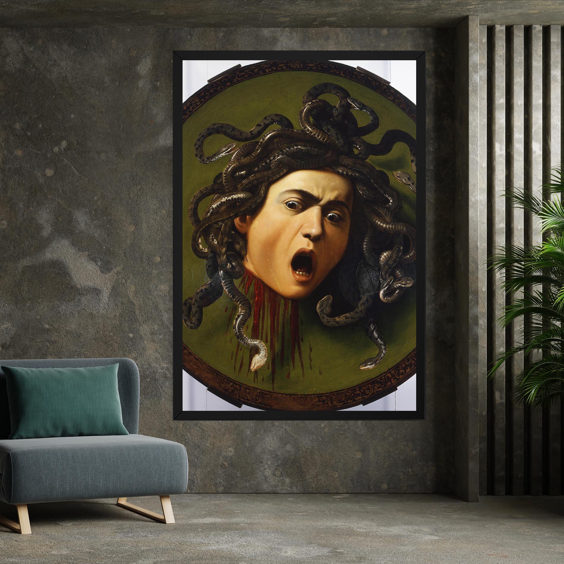 Tablou Canvas Caravaggio Medusa mockup 7