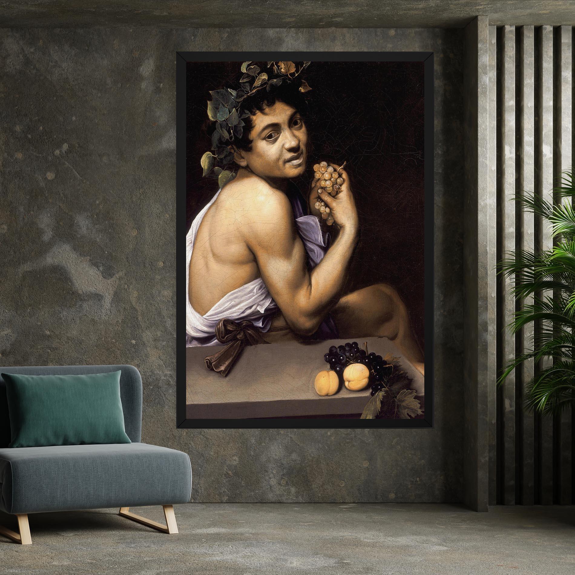 Tablou Canvas Young Sick Bacchus mockup 7