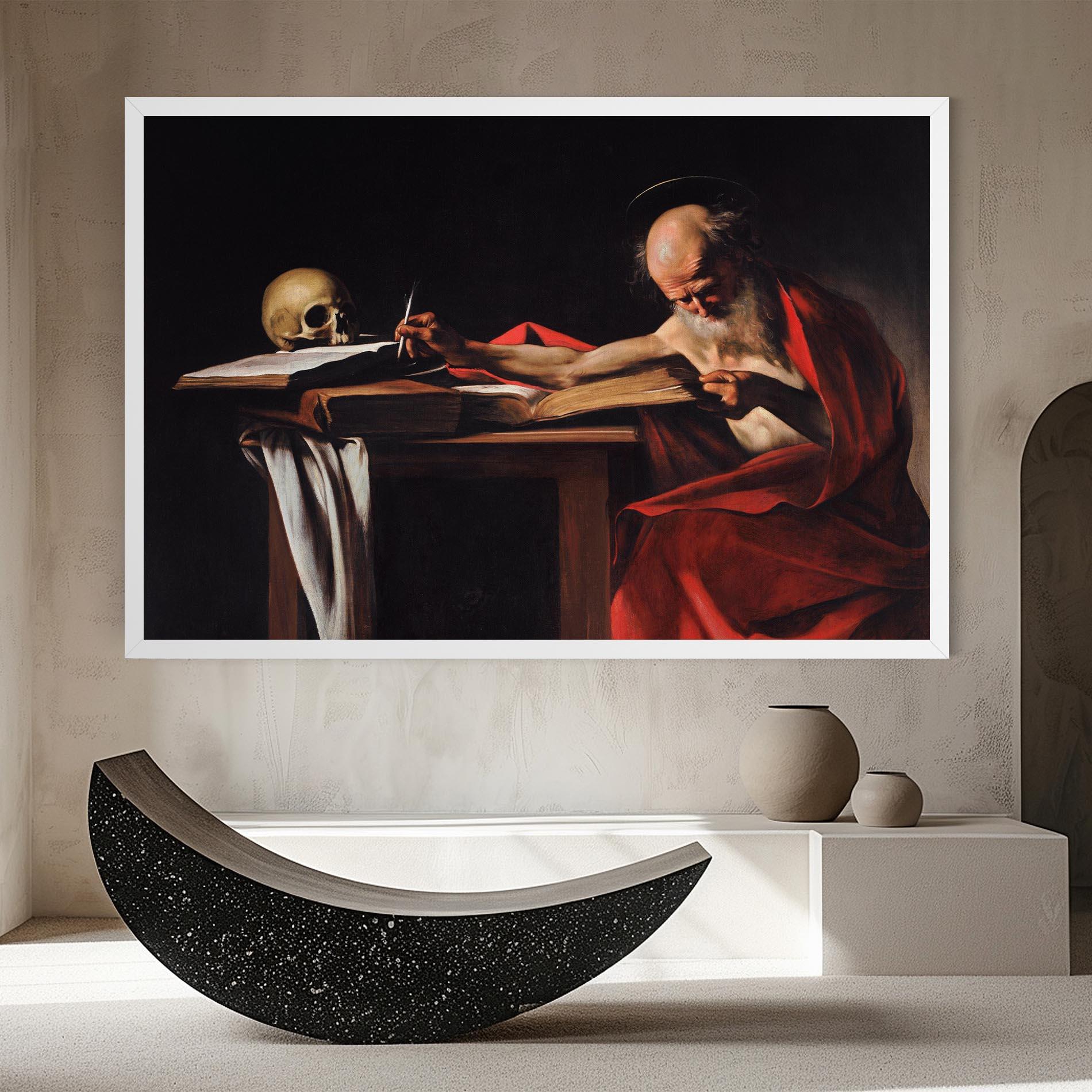 Tablou Canvas Saint Jerome Writing mockup 8