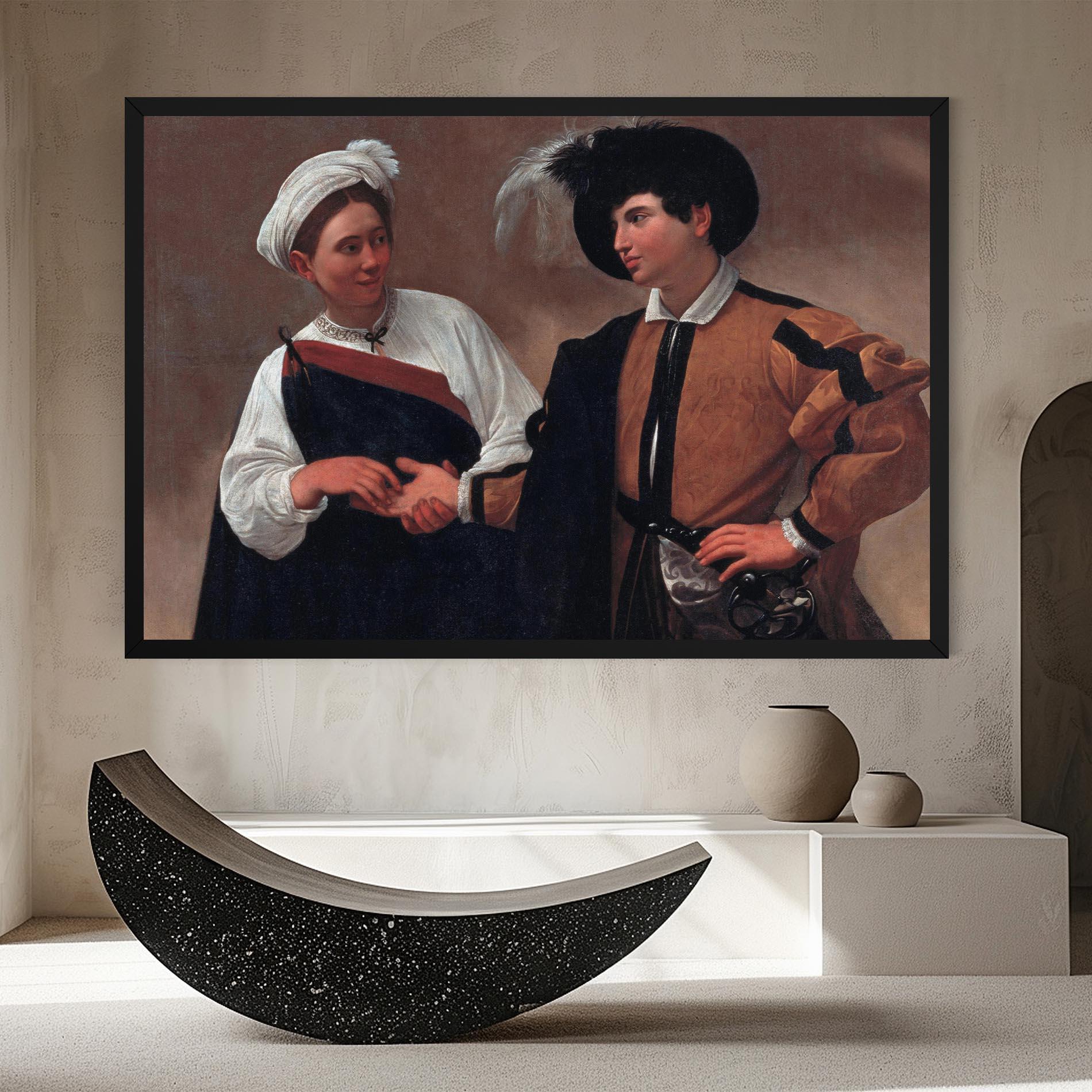Tablou Canvas Caravaggio Good Luck mockup 8