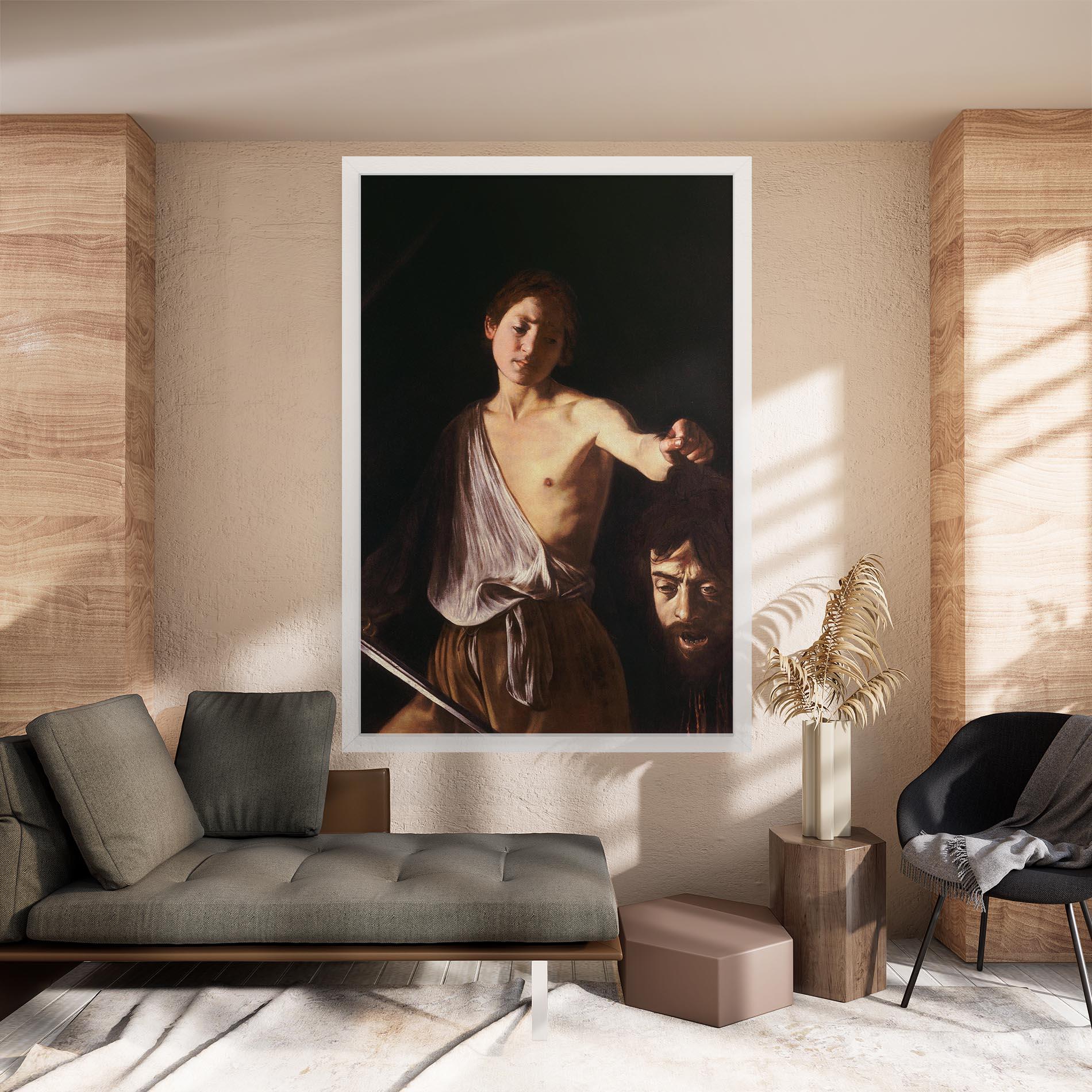 Tablou Canvas David With The Head Of Goliath mockup 8