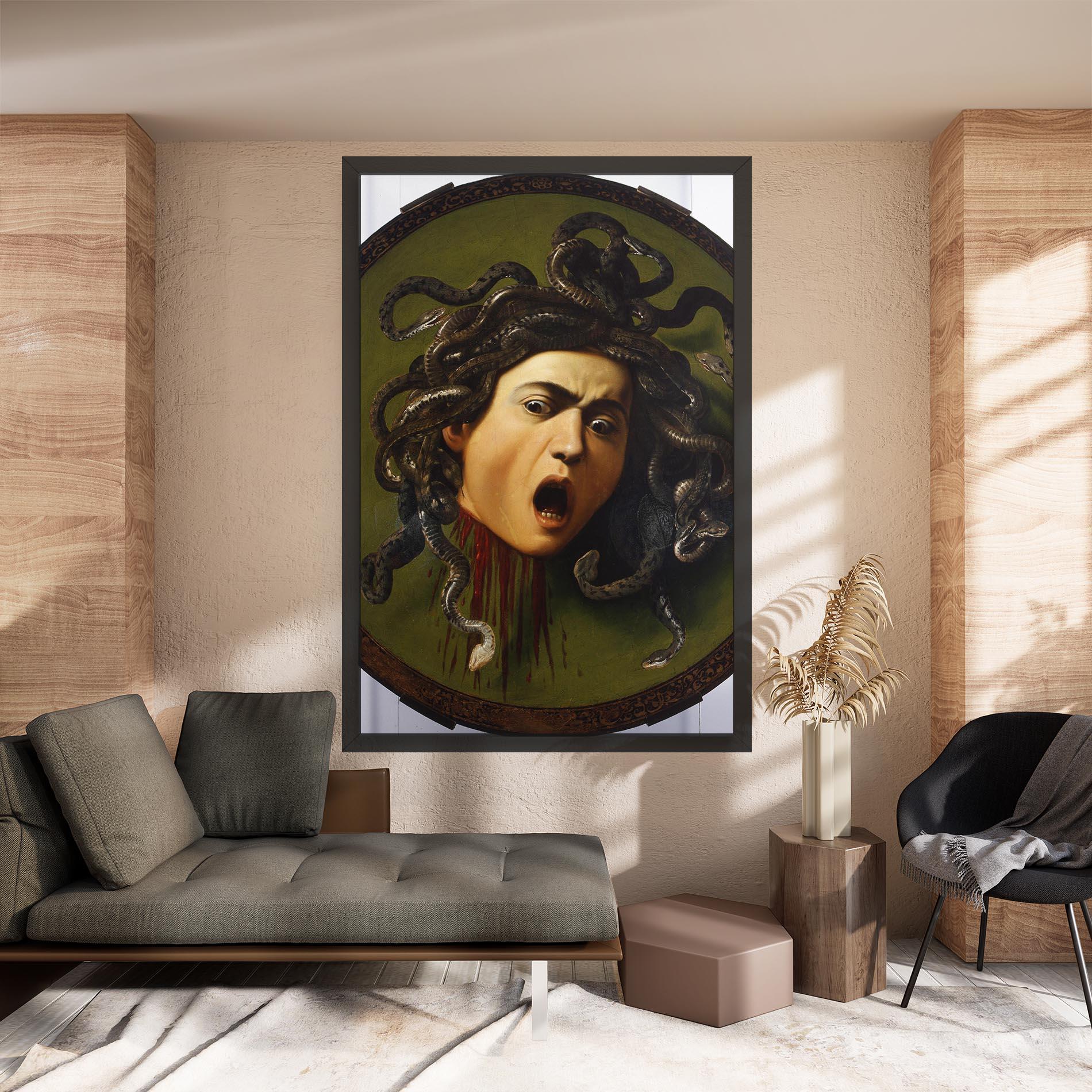 Tablou Canvas Caravaggio Medusa mockup 8