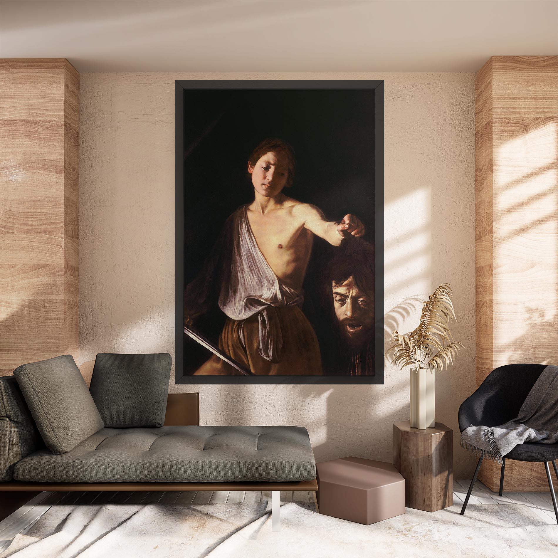 Tablou Canvas David With The Head Of Goliath mockup 8