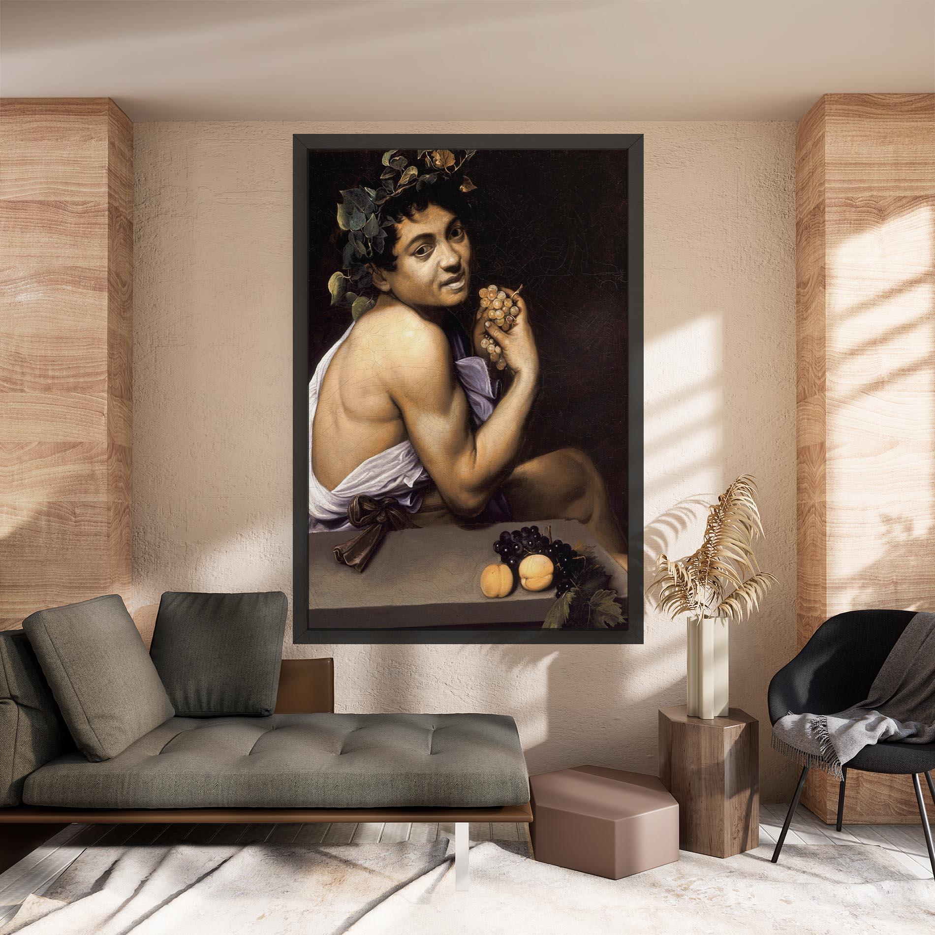 Tablou Canvas Young Sick Bacchus mockup 8