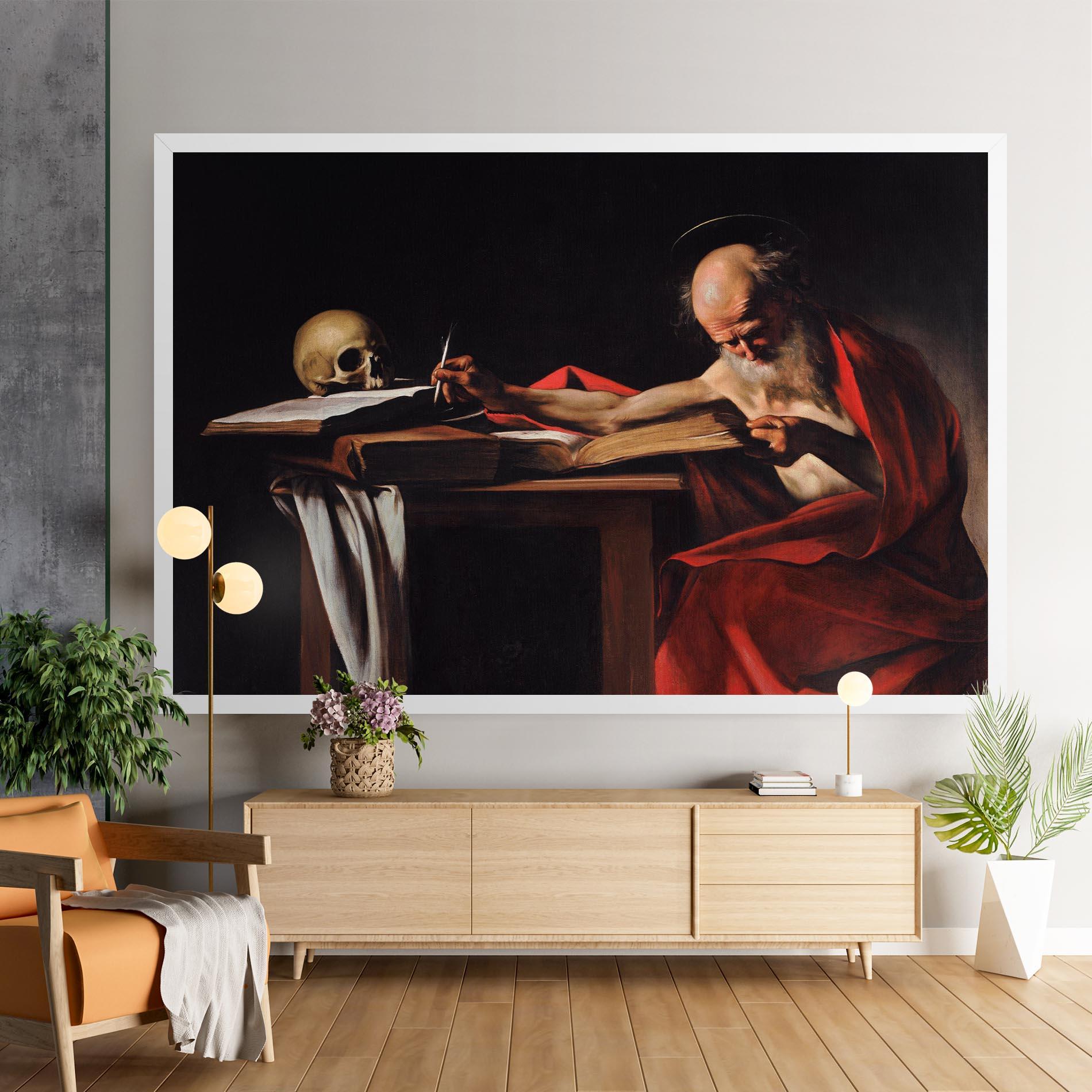 Tablou Canvas Saint Jerome Writing mockup 9