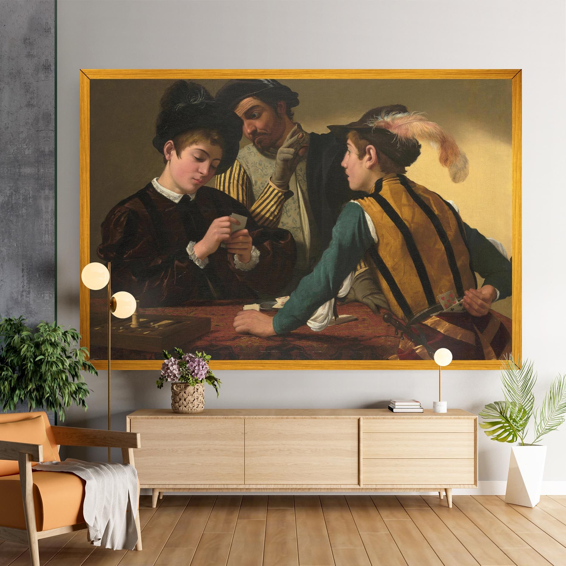 Caravaggio The Cardsharps mockup 9