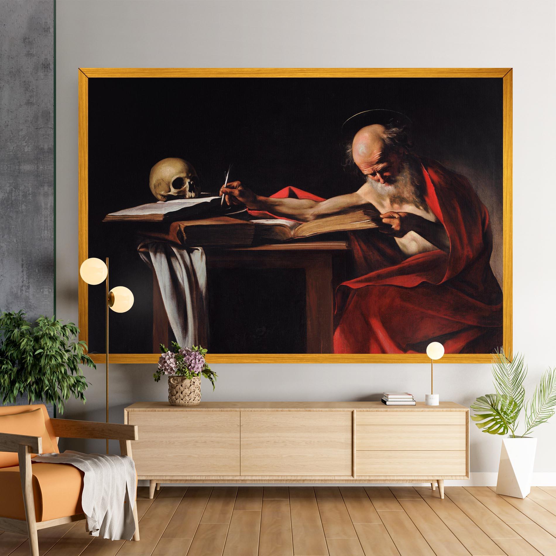 Tablou Canvas Saint Jerome Writing mockup 9