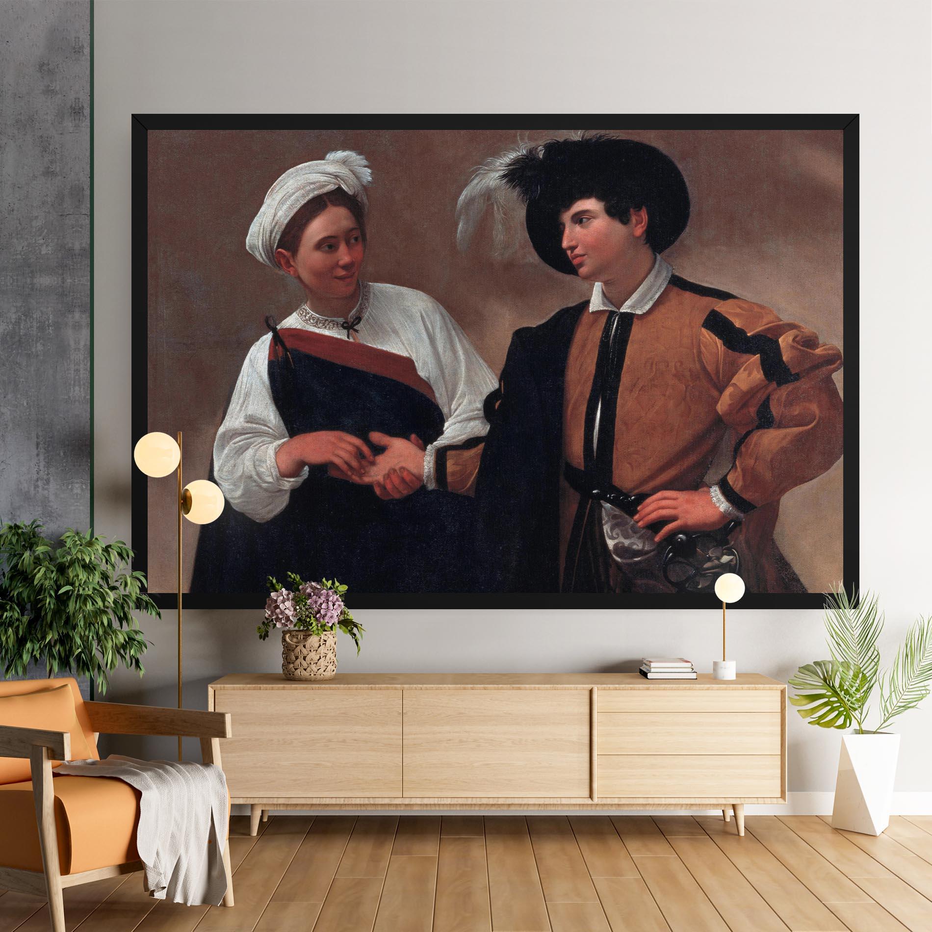 Tablou Canvas Caravaggio Good Luck mockup 9