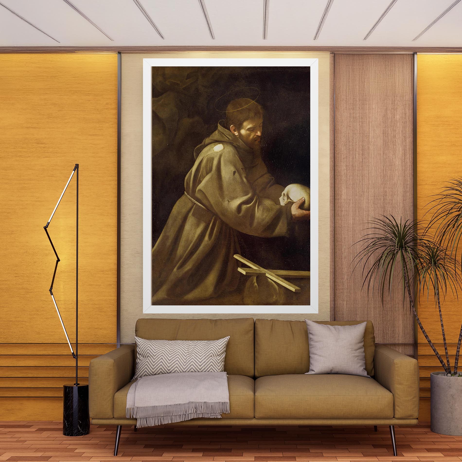 Caravaggio Francis Prayer mockup 9