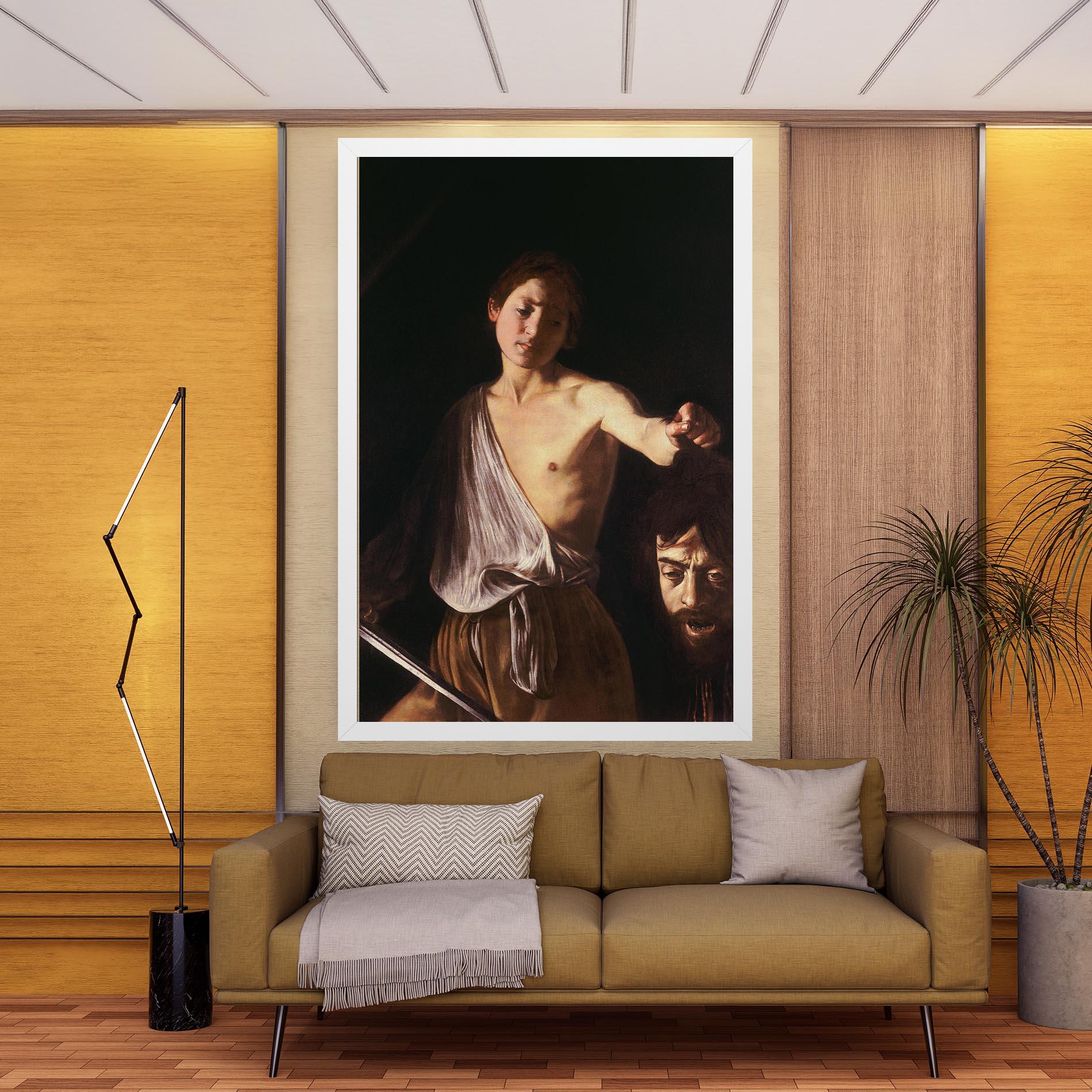 Tablou Canvas David With The Head Of Goliath mockup 9