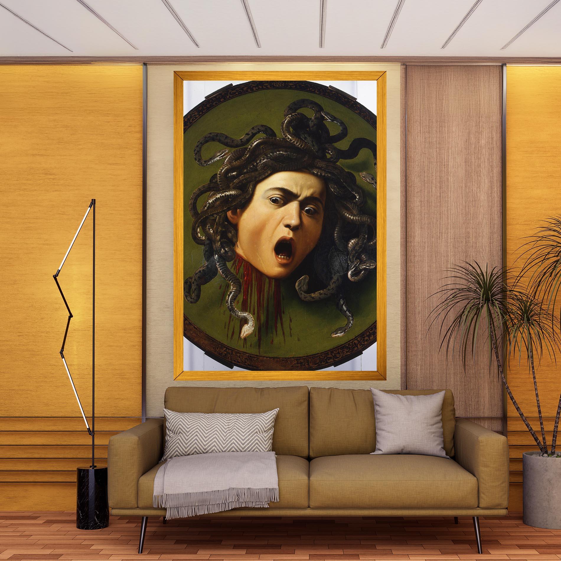 Tablou Canvas Caravaggio Medusa mockup 9