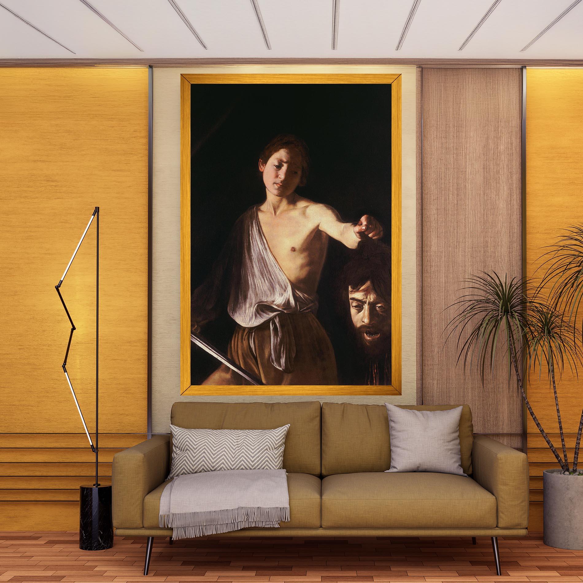 Tablou Canvas David With The Head Of Goliath mockup 9