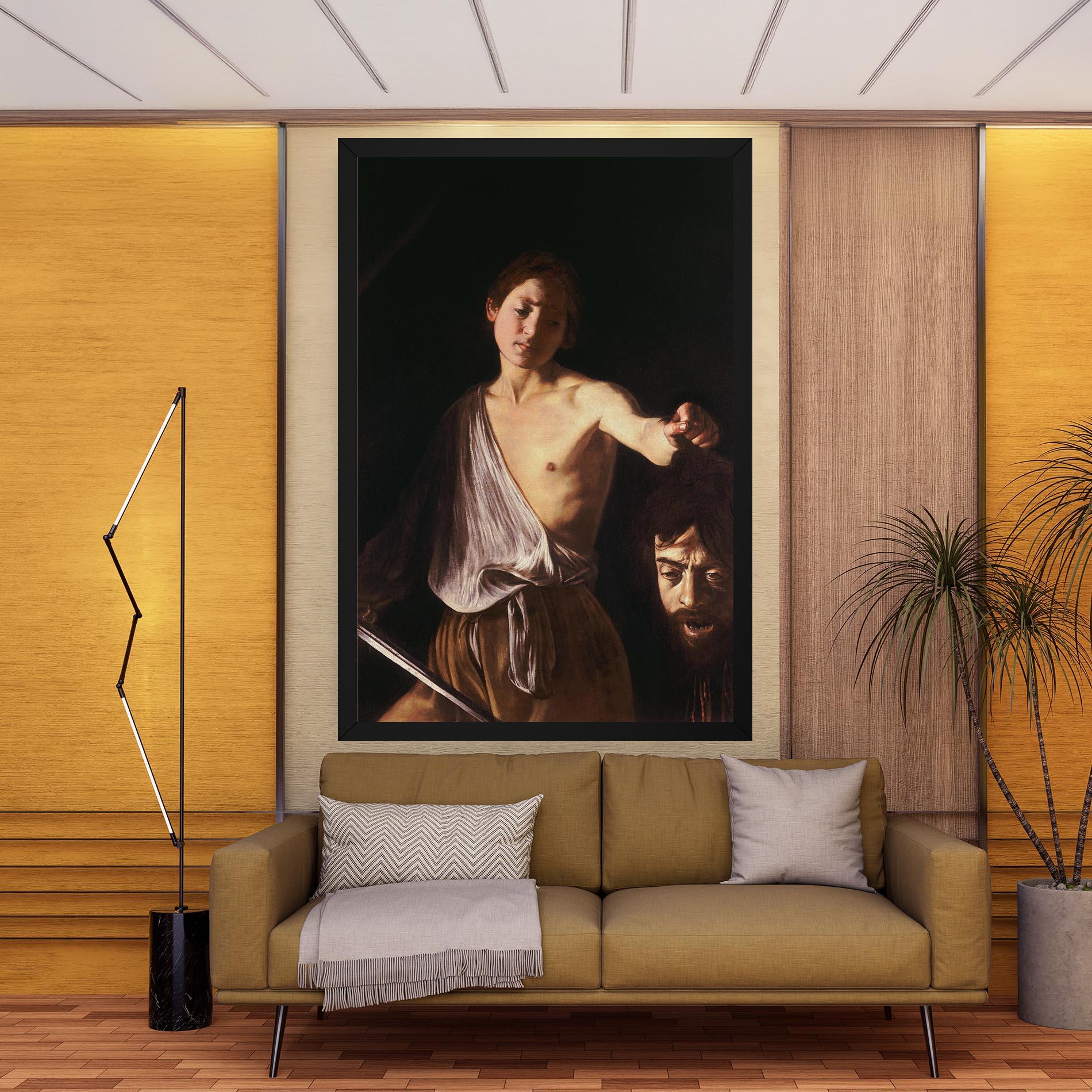 Tablou Canvas David With The Head Of Goliath mockup 9