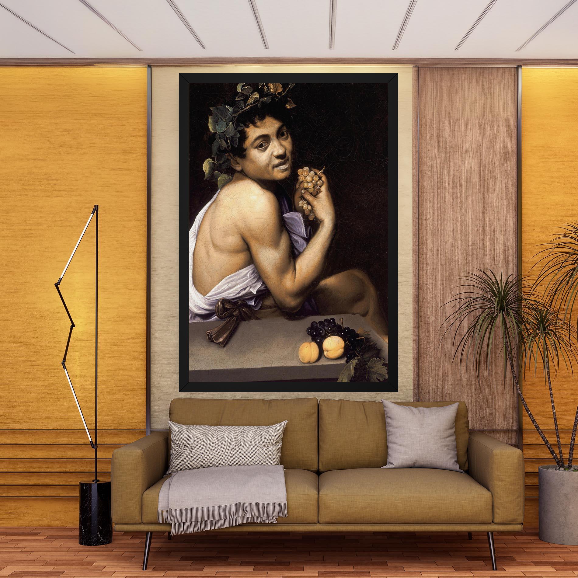 Tablou Canvas Young Sick Bacchus mockup 9