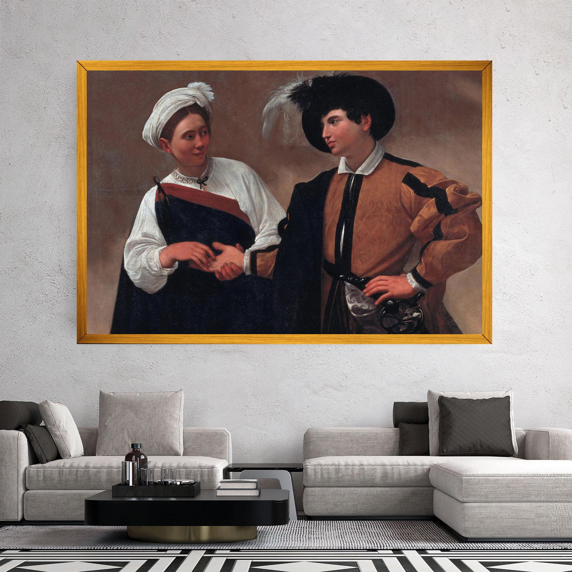 Tablou Canvas Caravaggio Good Luck mockup 2