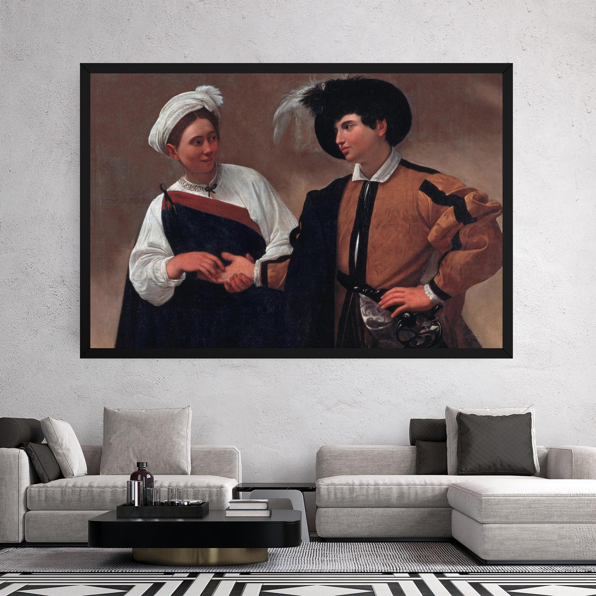 Tablou Canvas Caravaggio Good Luck mockup 2