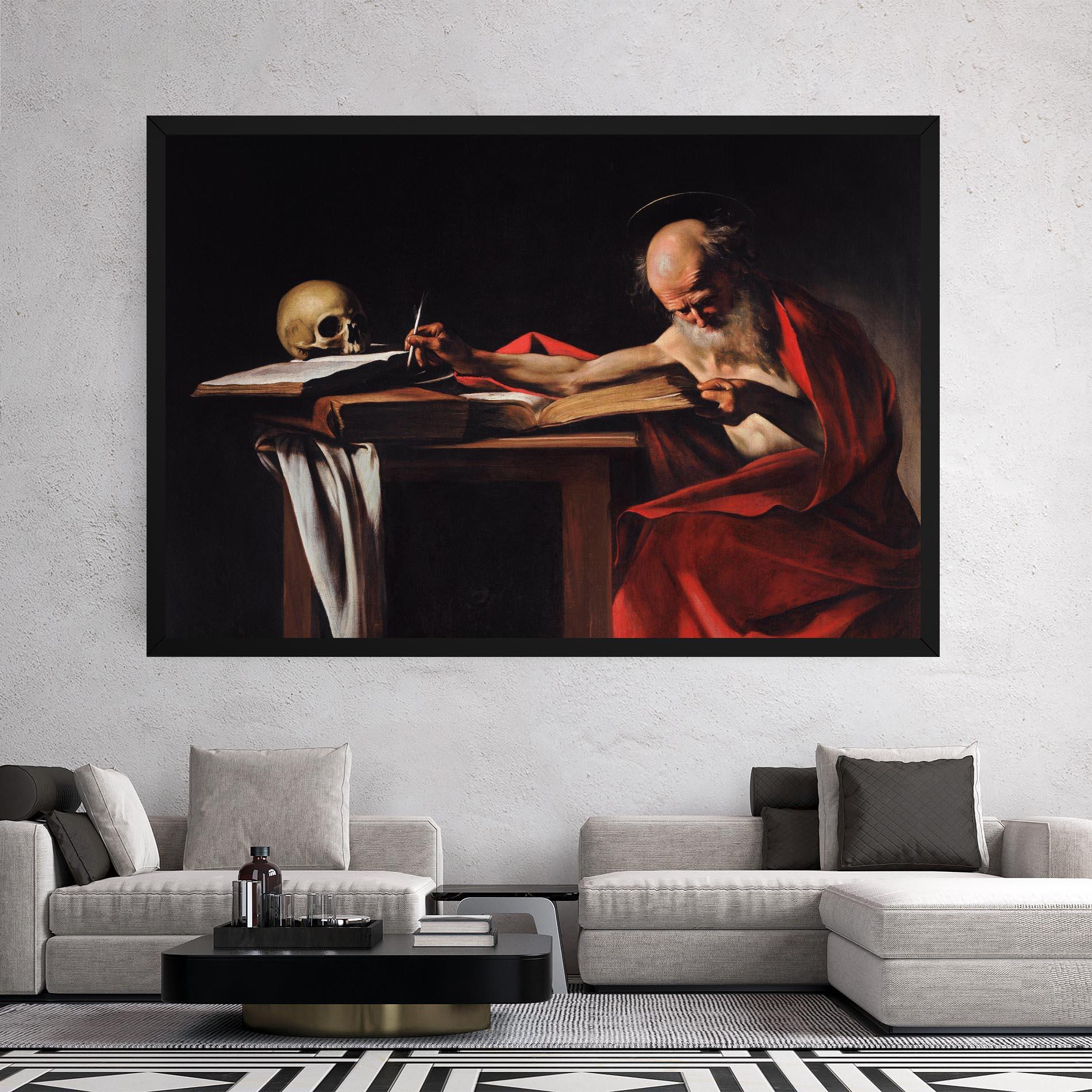 Tablou Canvas Saint Jerome Writing mockup 2