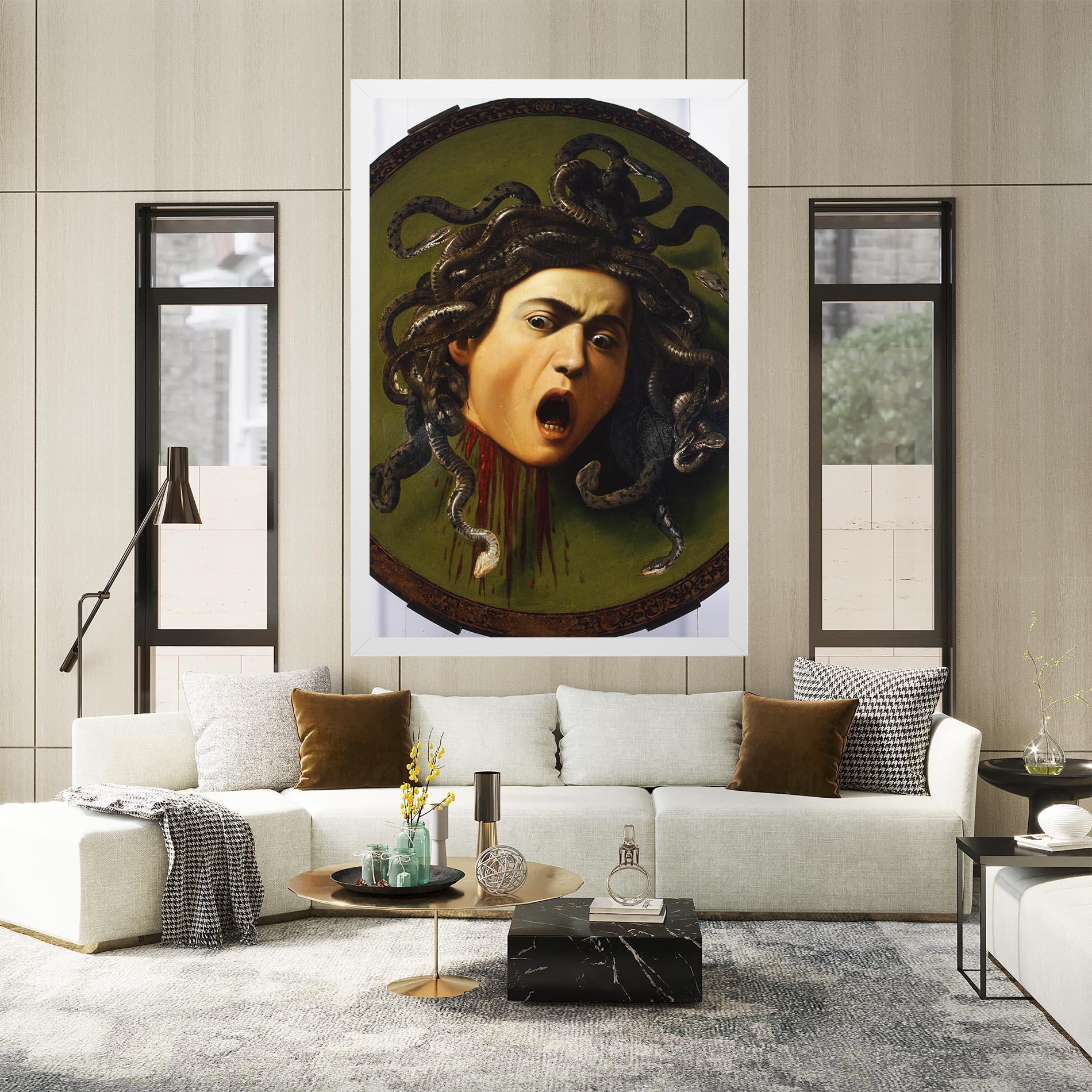 Tablou Canvas Caravaggio Medusa mockup 2
