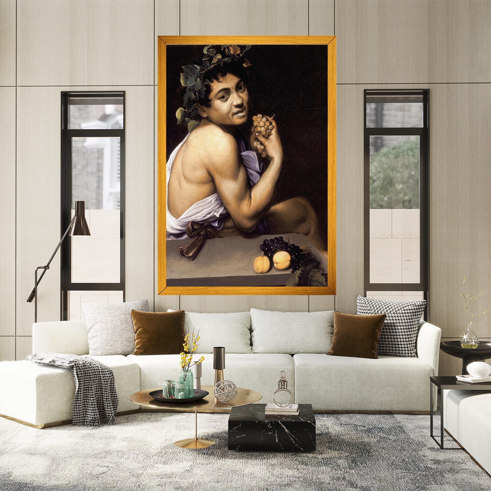 Tablou Canvas Young Sick Bacchus mockup 2