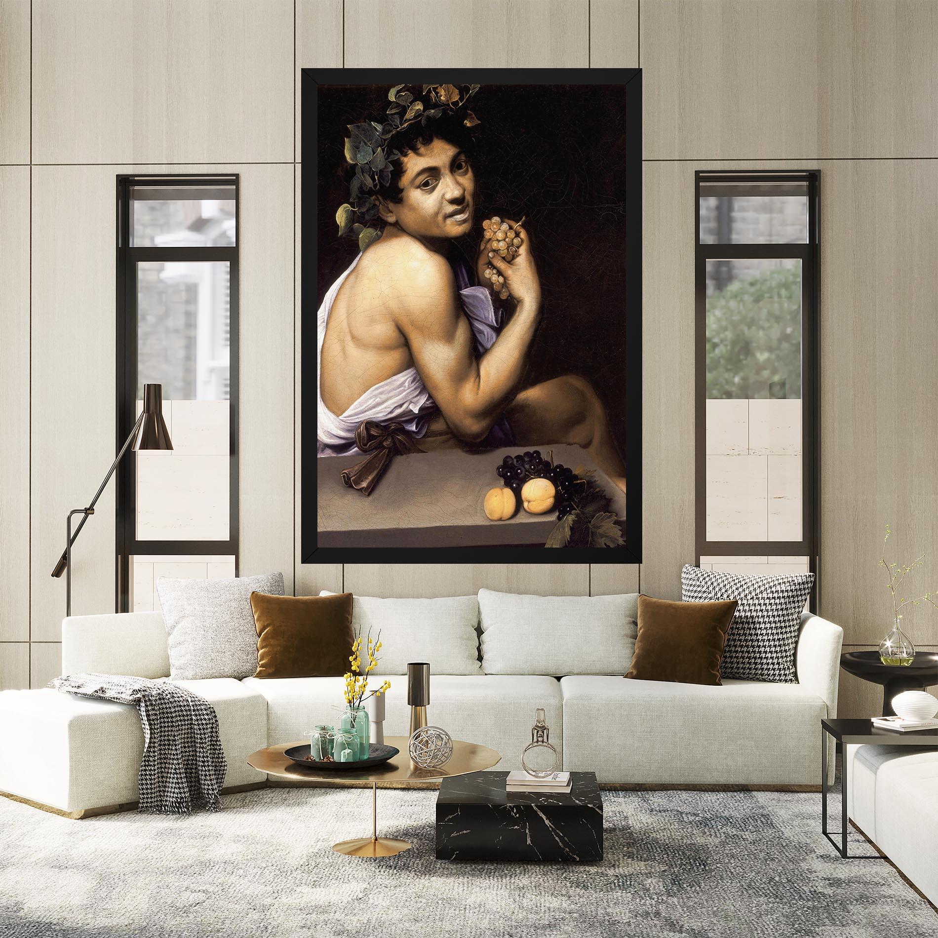 Tablou Canvas Young Sick Bacchus mockup 2