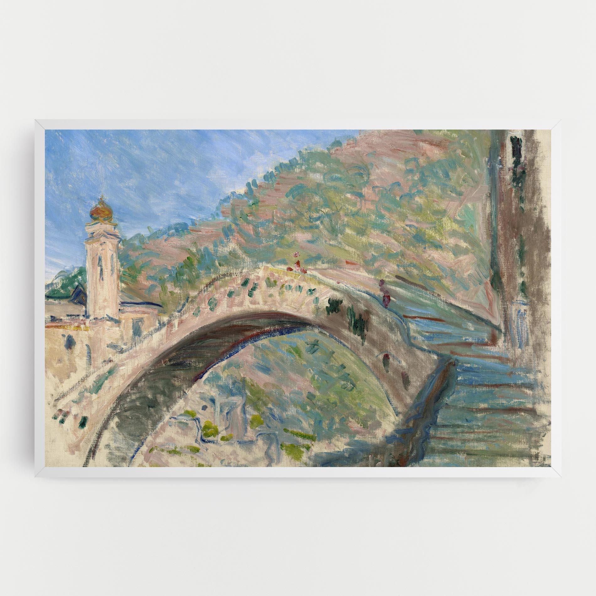 Tablou Canvas Bridge At Dolceacqua mockup 0