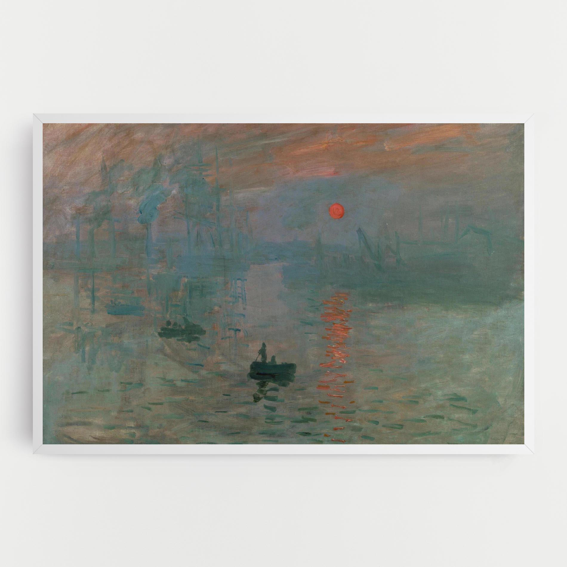 Tablou Canvas Monet Sunrise mockup 0