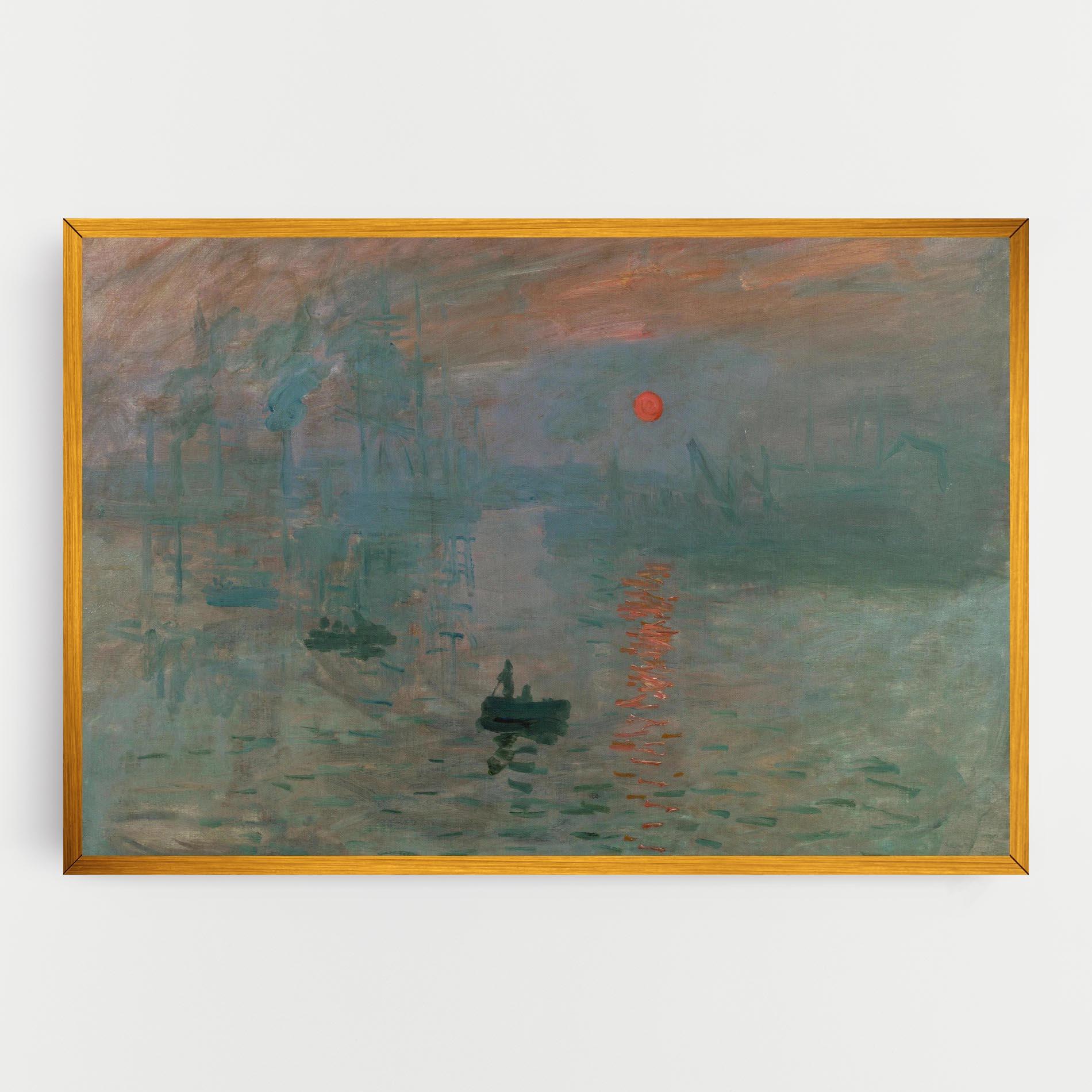 Tablou Canvas Monet Sunrise mockup 0